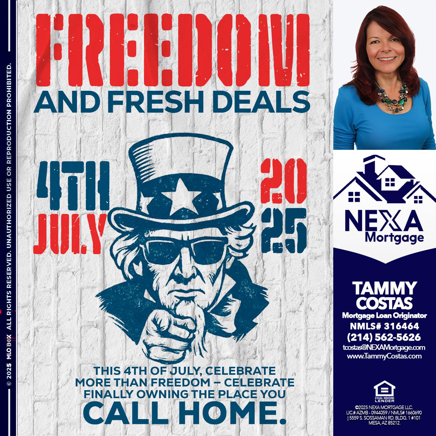 FREEDOM - Tammy Costas -Mortgage Loan Originator