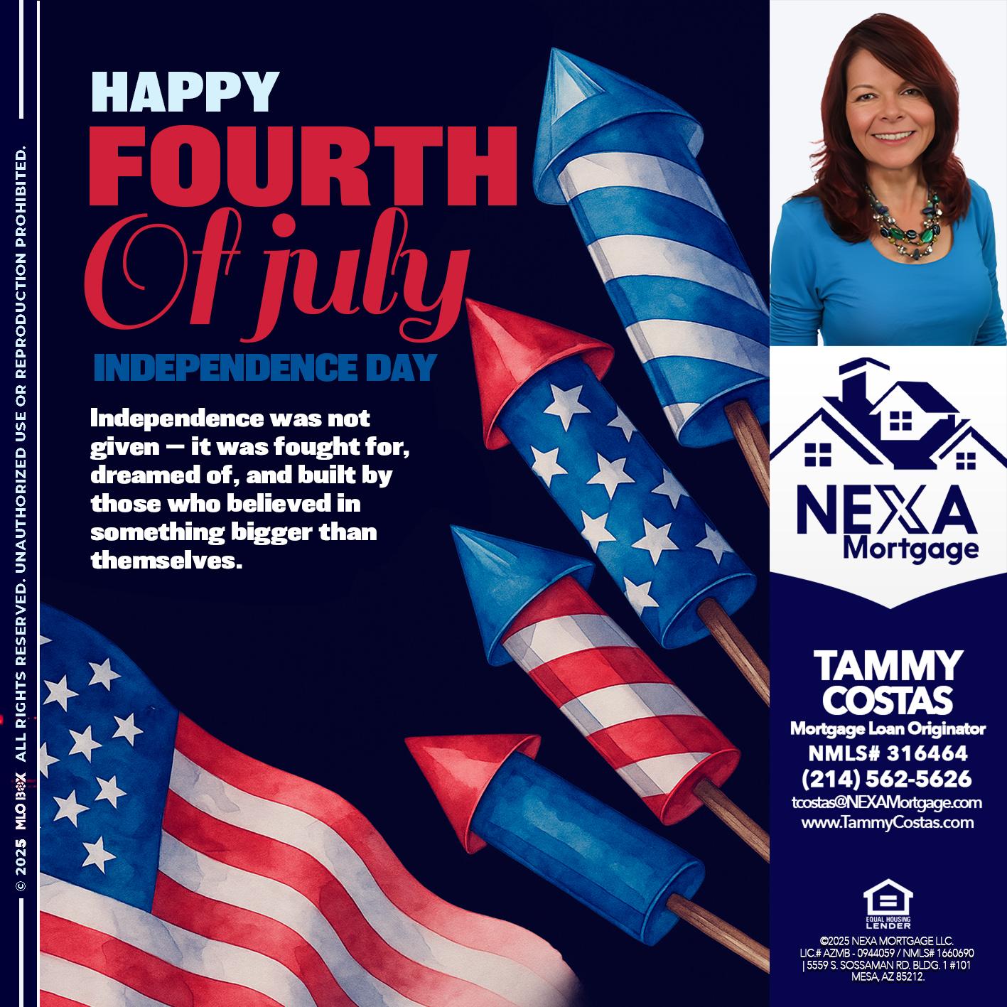 happy fourth - Tammy Costas -Mortgage Loan Originator