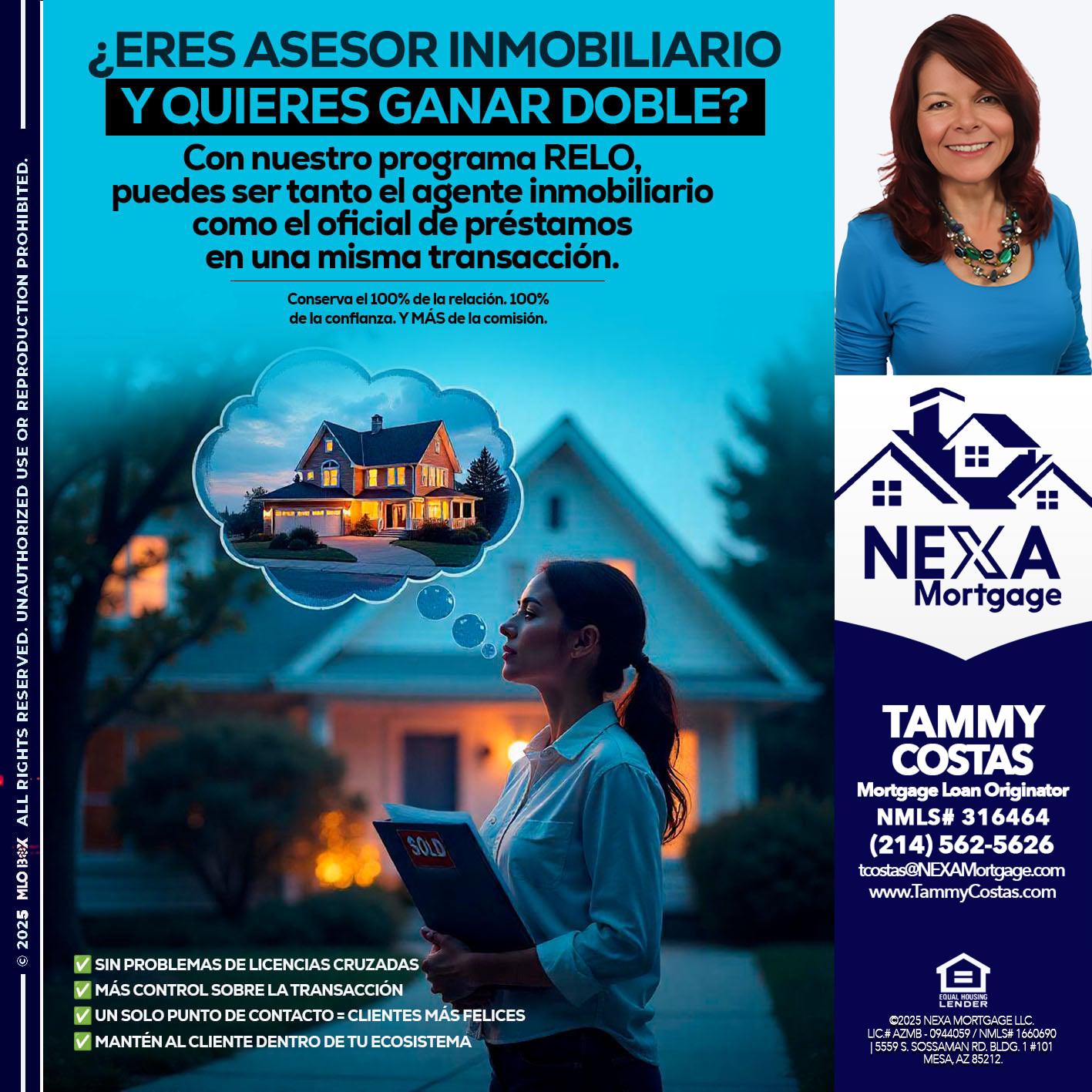 Eres un Agente Inmobiliario? - Tammy Costas -Mortgage Loan Originator