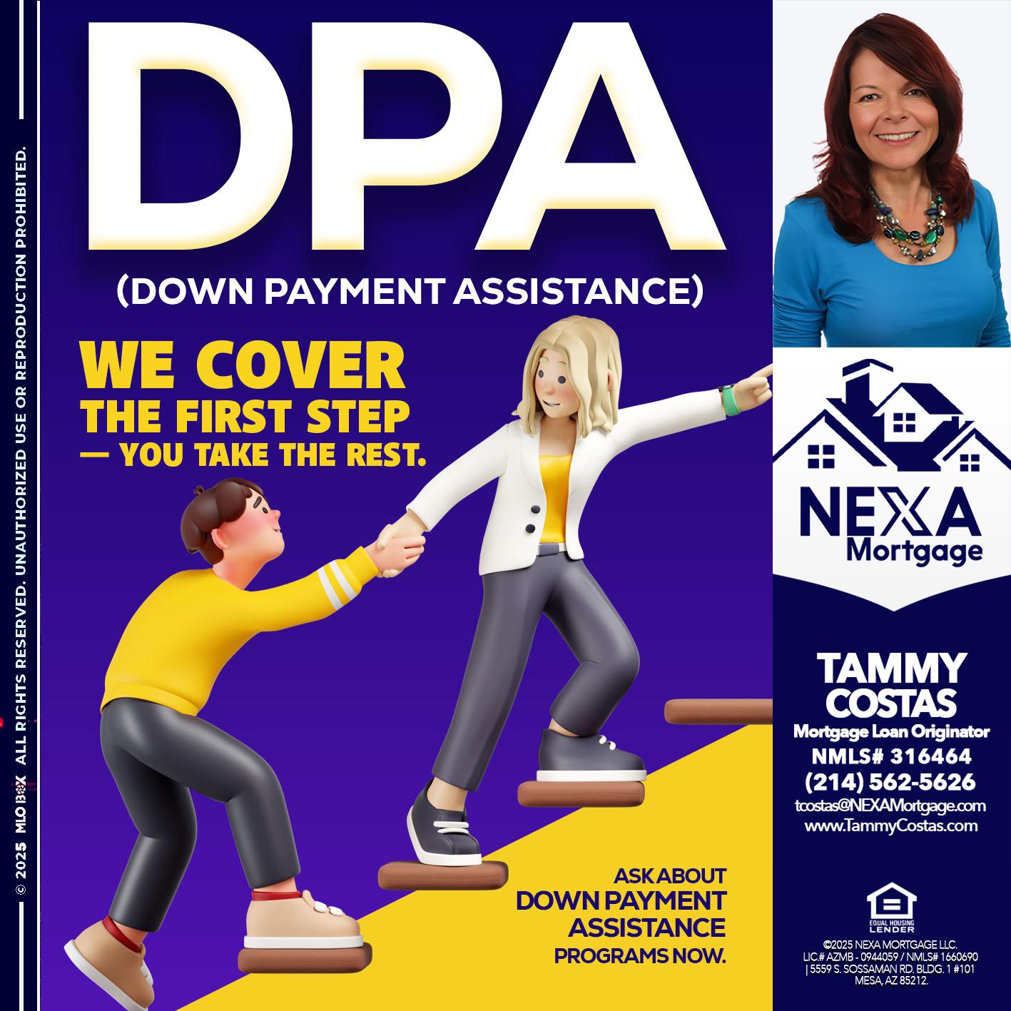 DPA LOANS - Tammy Costas -Mortgage Loan Originator