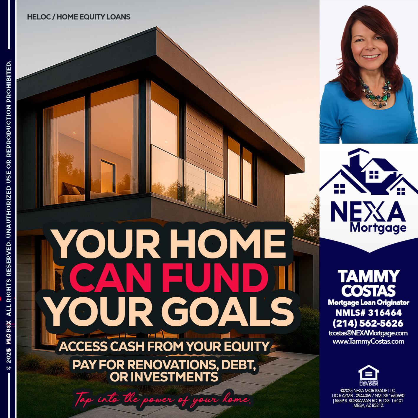 HELOC - Tammy Costas -Mortgage Loan Originator