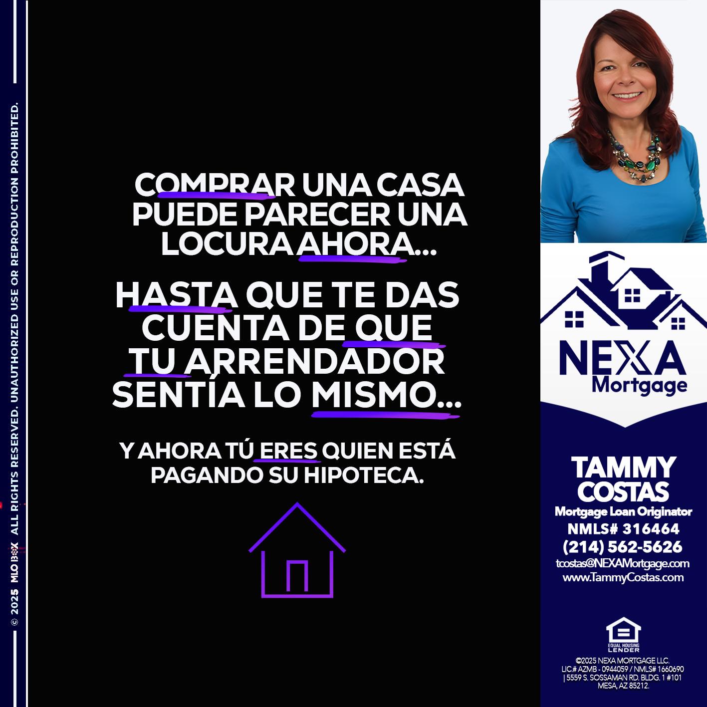 COMPRAR UNA CASA - Tammy Costas -Mortgage Loan Originator