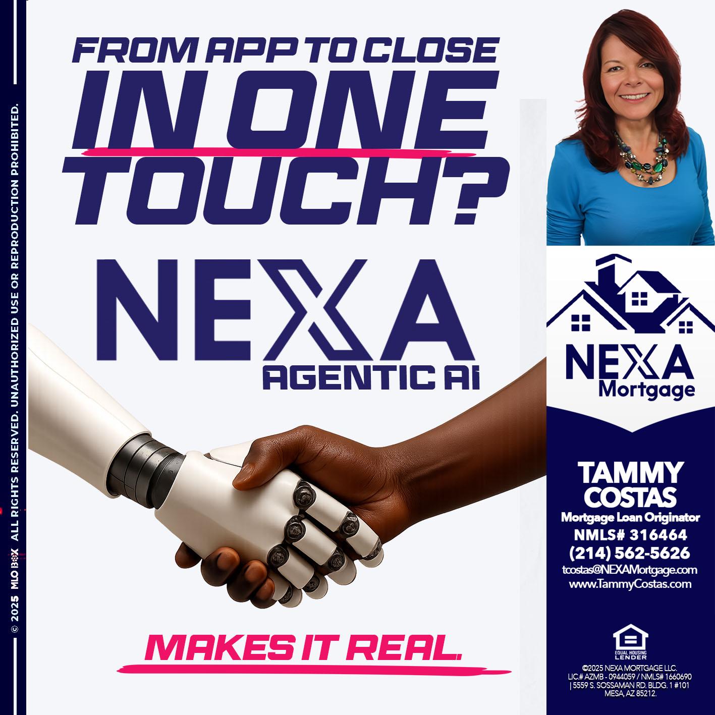 IN ONE TOUCH - Tammy Costas -Mortgage Loan Originator