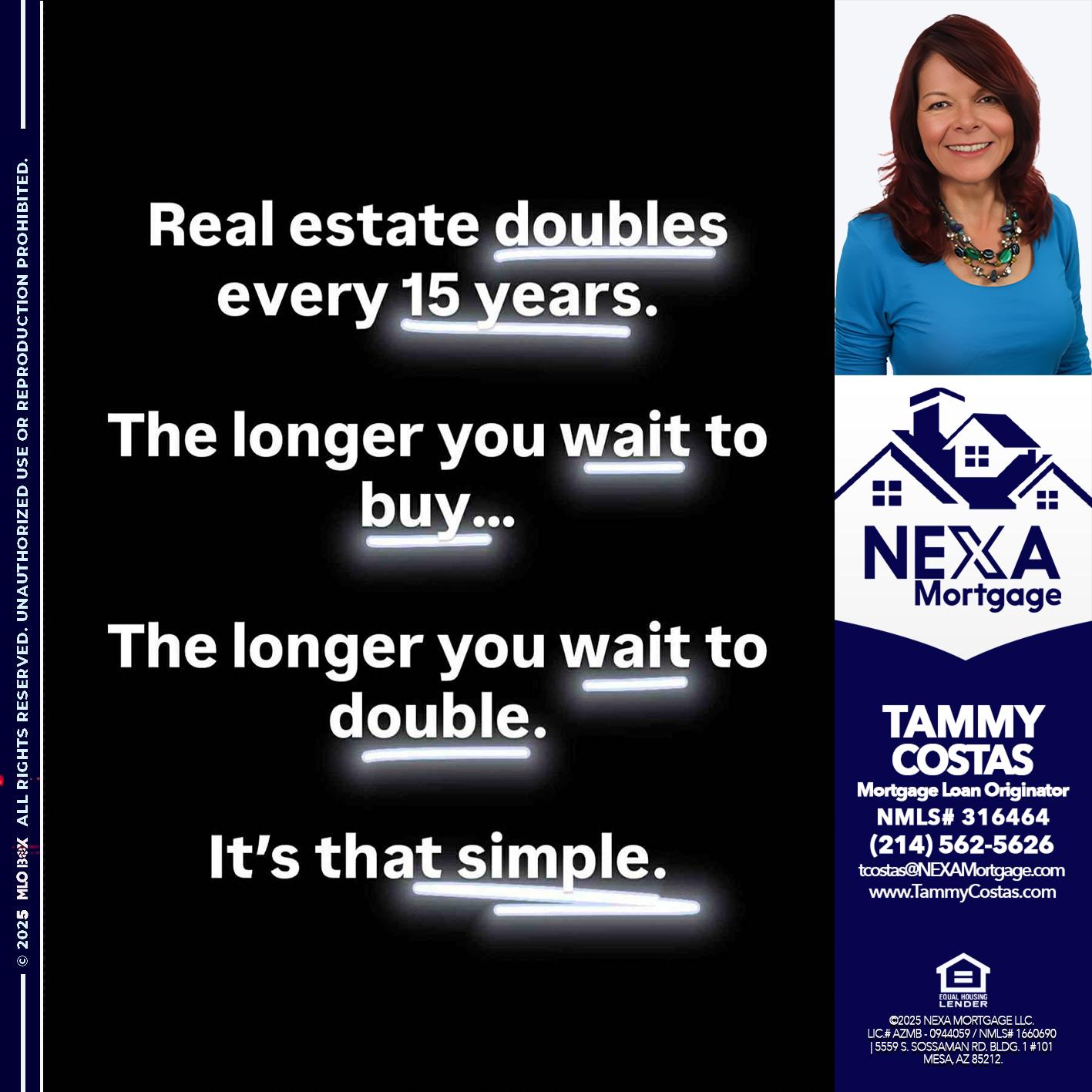 REAL ESTATE - Tammy Costas -Mortgage Loan Originator
