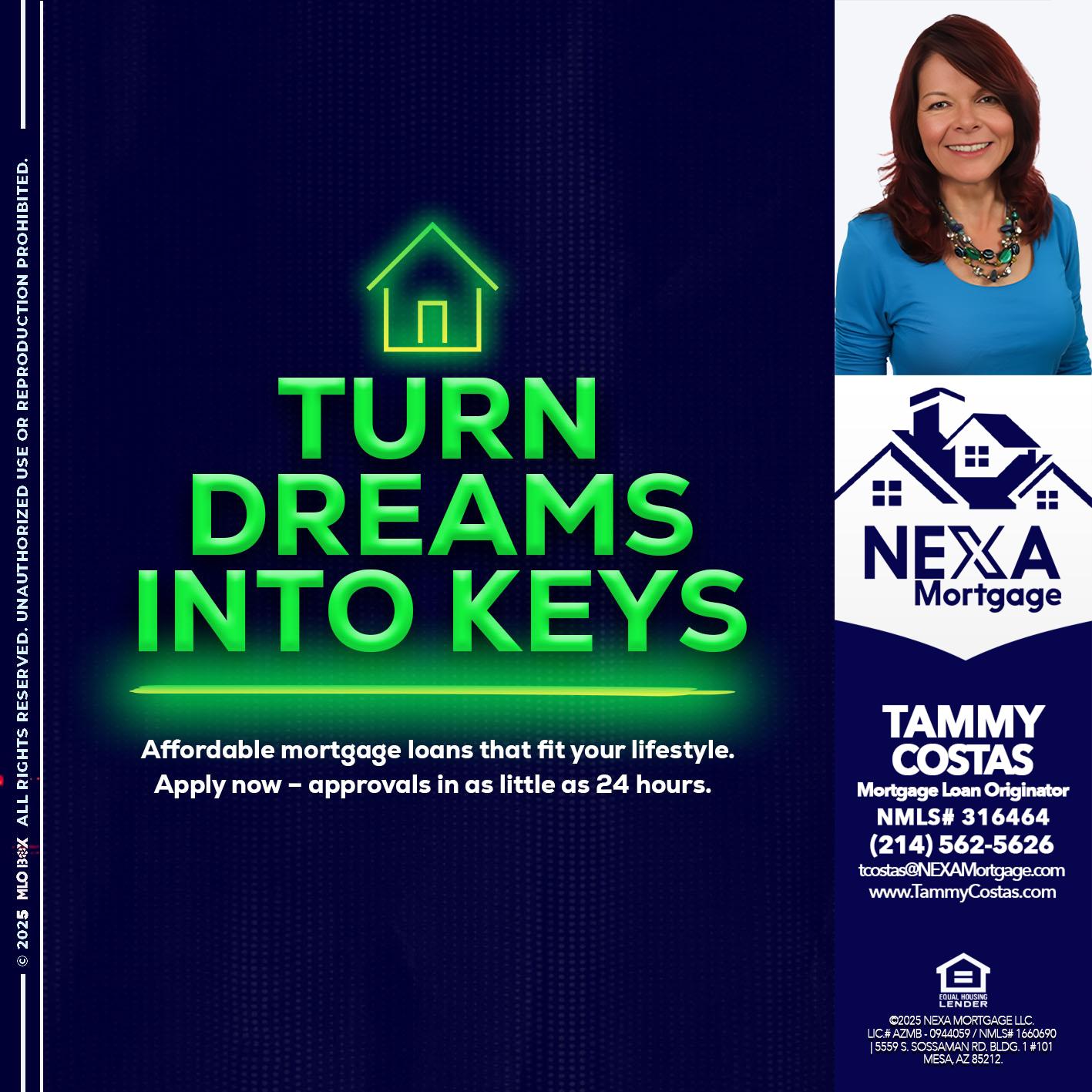 turn dreams - Tammy Costas -Mortgage Loan Originator