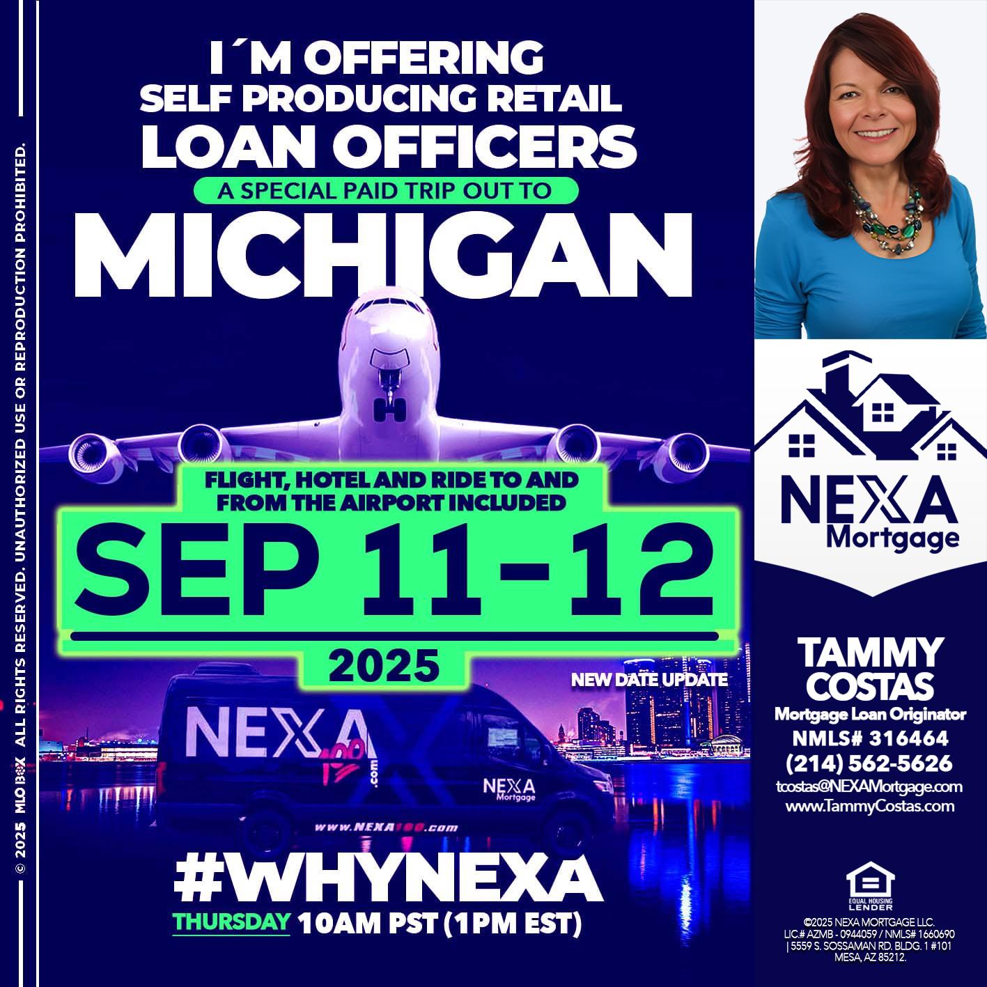 MICHIGAN TRIP - Tammy Costas -Mortgage Loan Originator