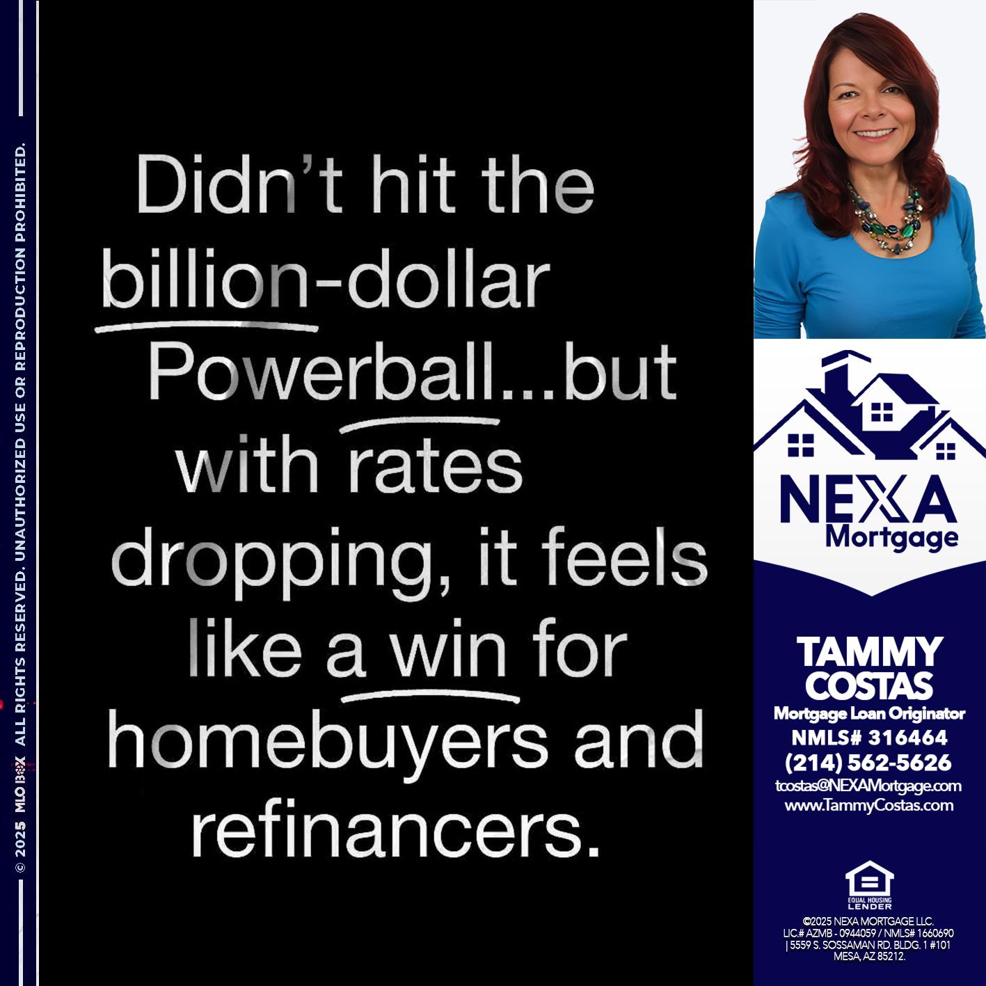 DIDNT HIT - Tammy Costas -Mortgage Loan Originator