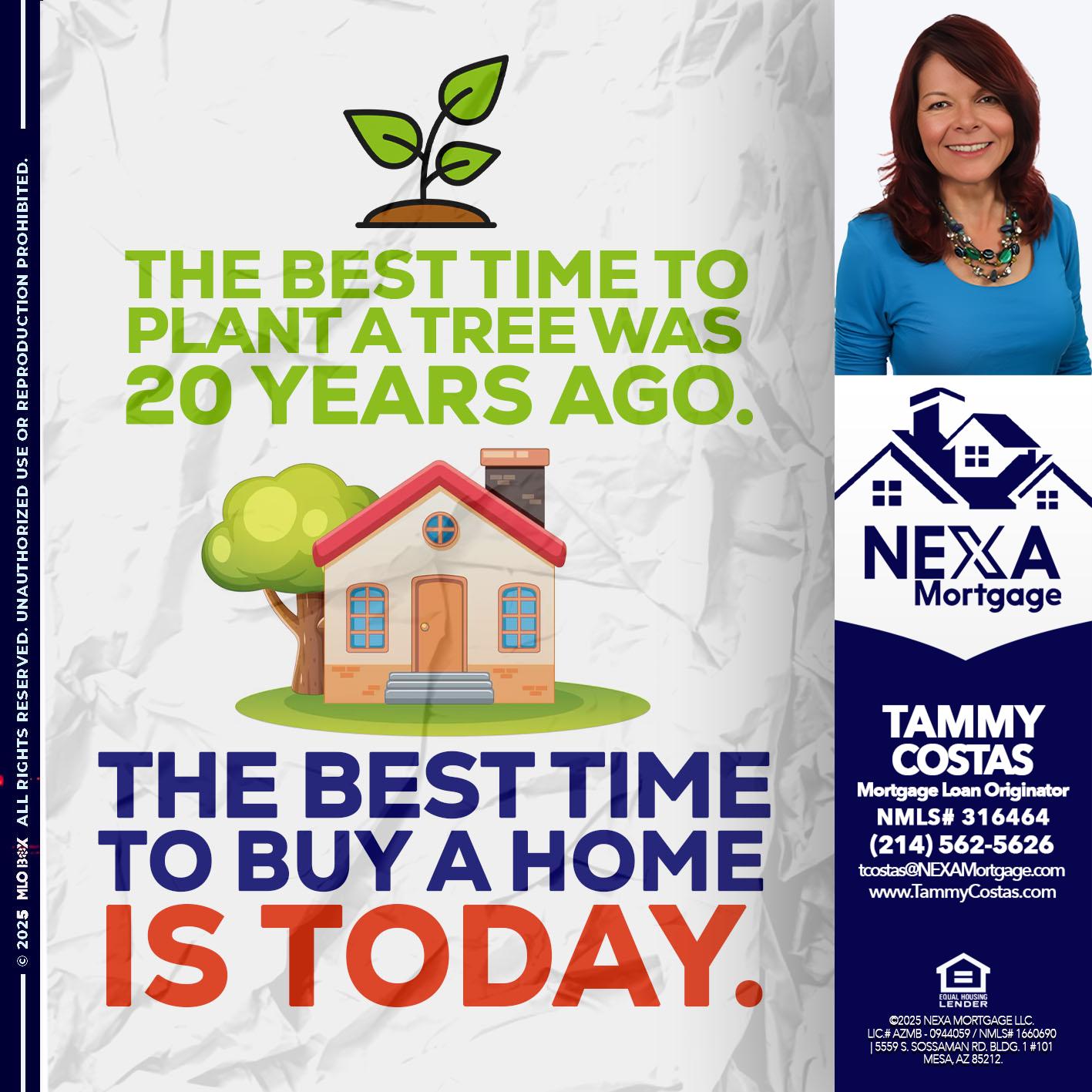 BEST TIME TO - Tammy Costas -Mortgage Loan Originator