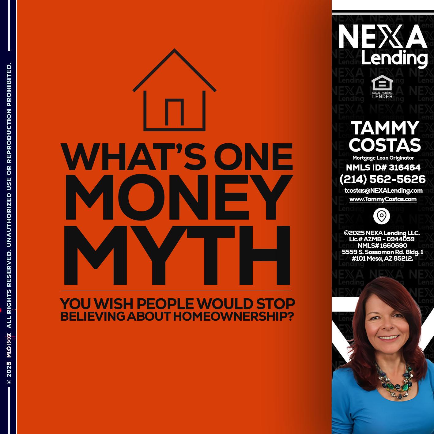 WHATS ONE - Tammy Costas -Mortgage Loan Originator