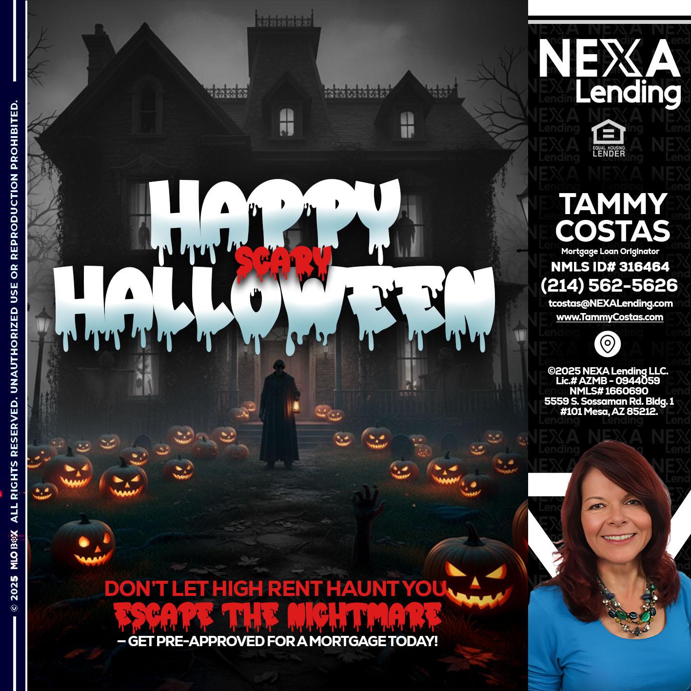 HAPPY HALLOWEEN - Tammy Costas -Mortgage Loan Originator
