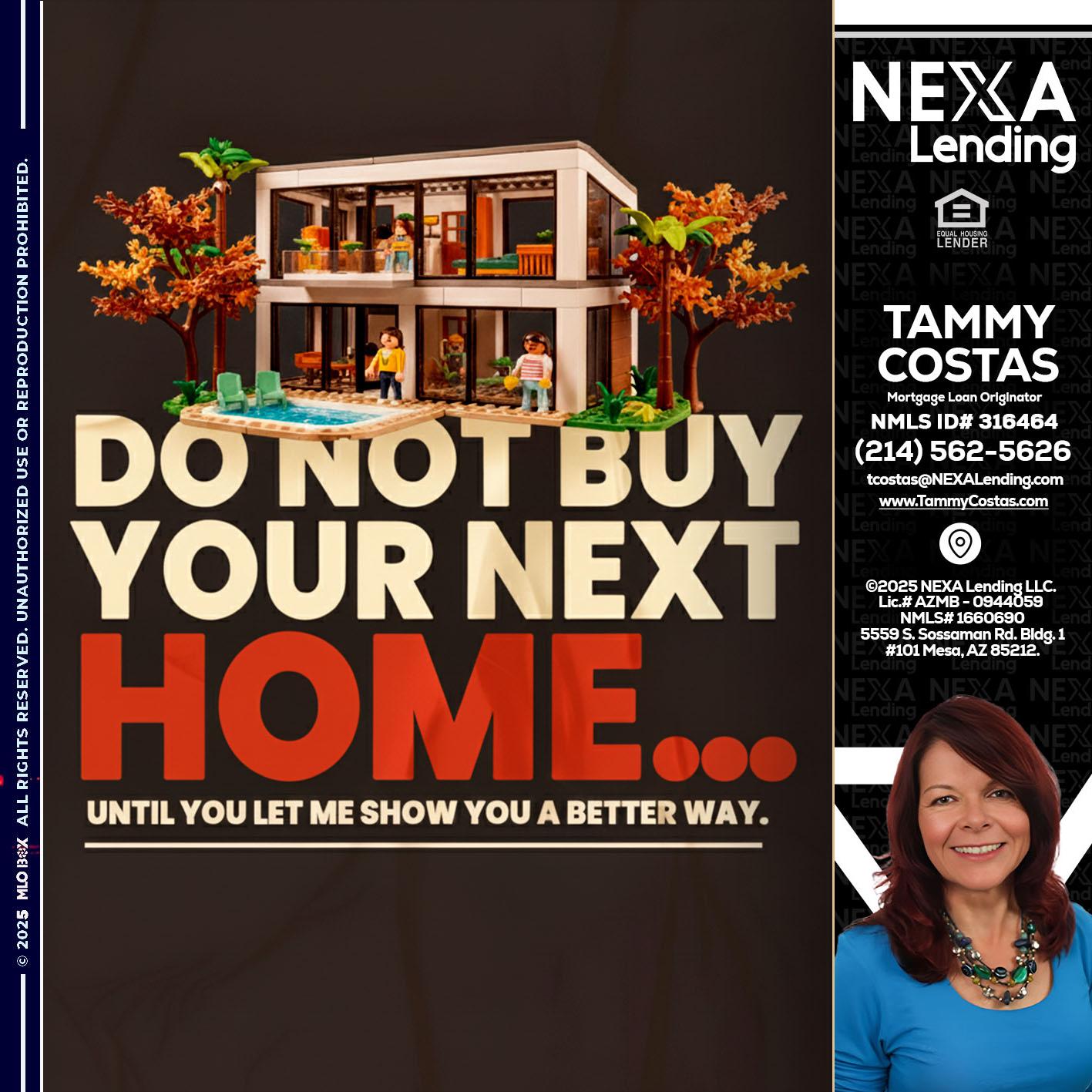 DO NOT BUY - Tammy Costas -Mortgage Loan Originator