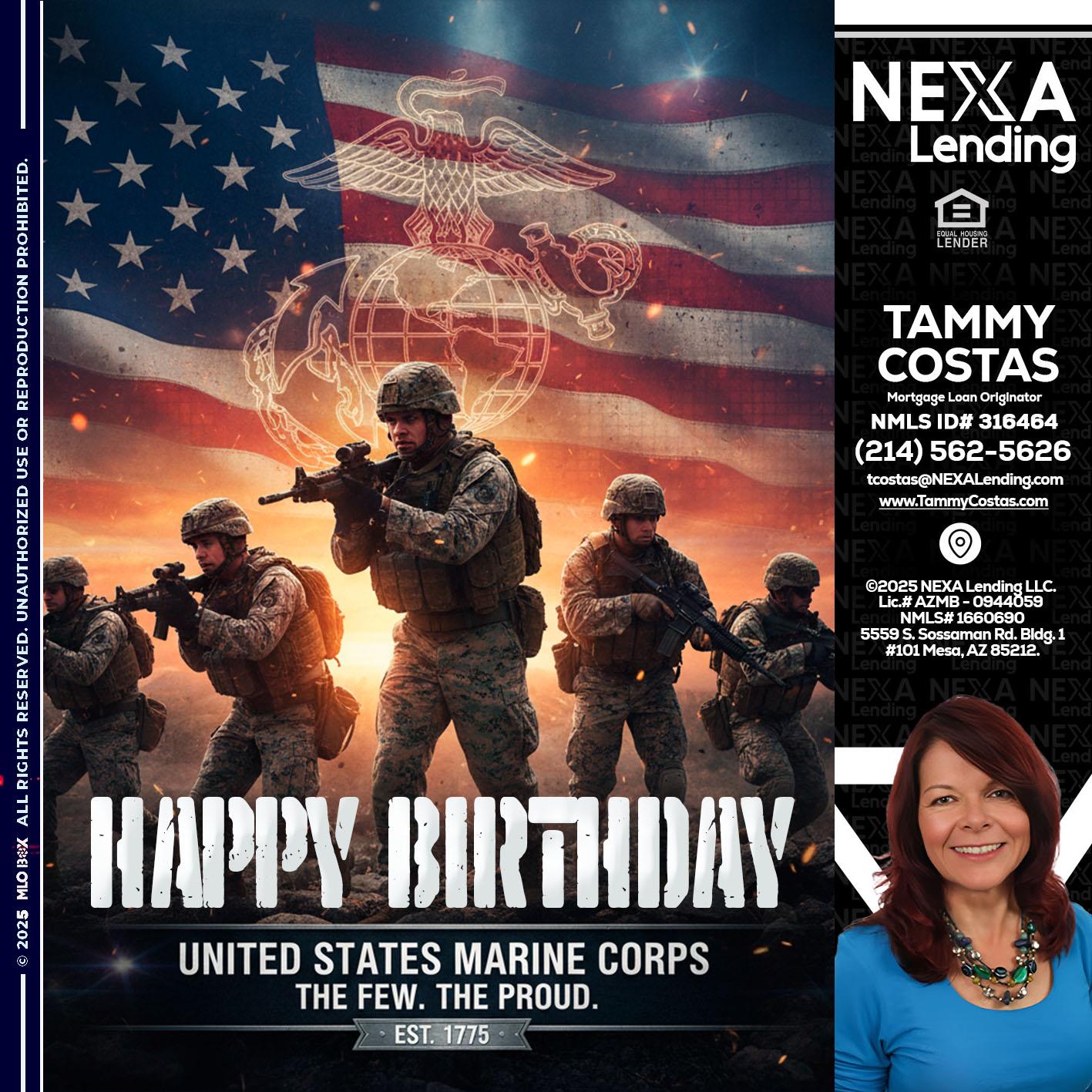 happy birthday - Tammy Costas -Mortgage Loan Originator