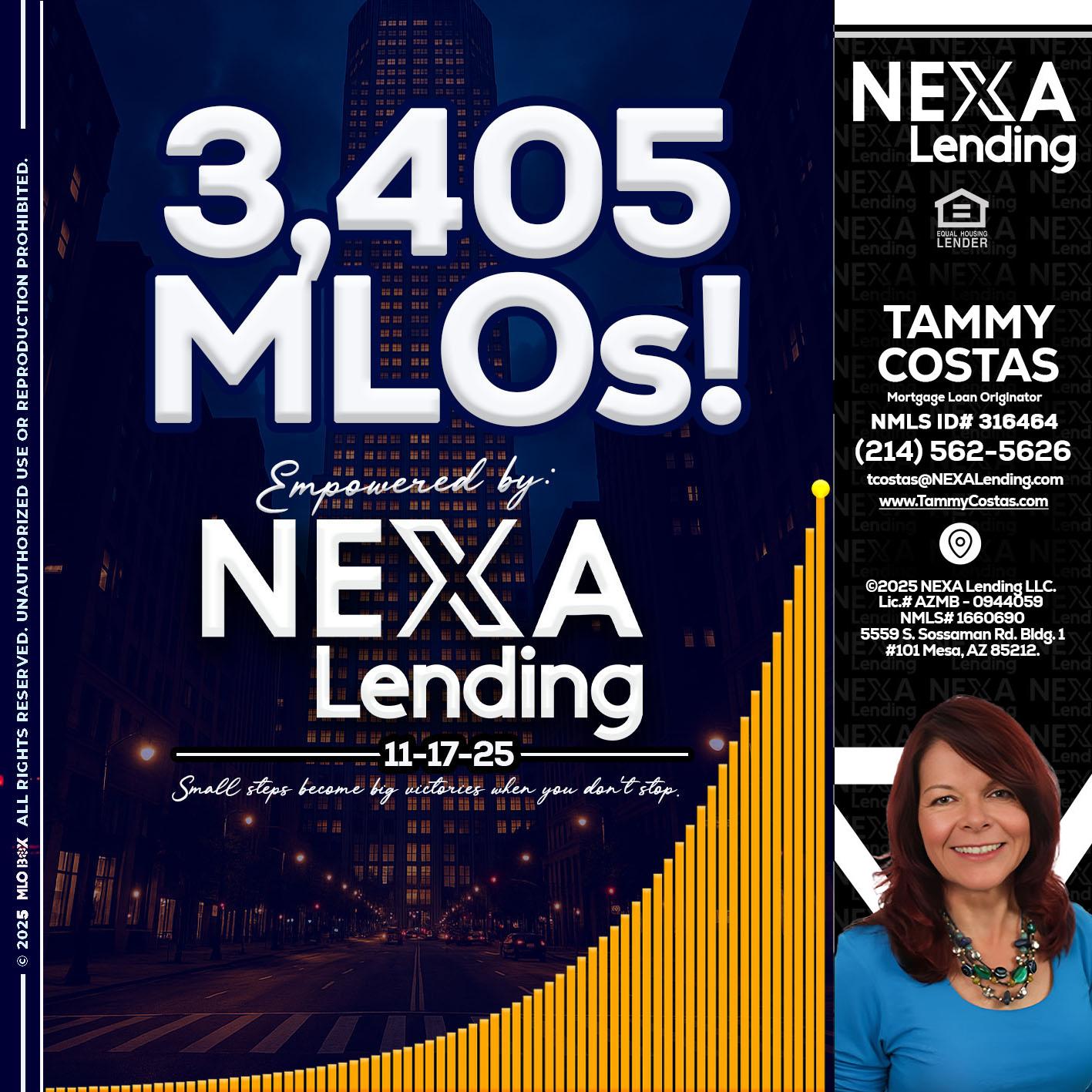 3405 MLOs - Tammy Costas -Mortgage Loan Originator