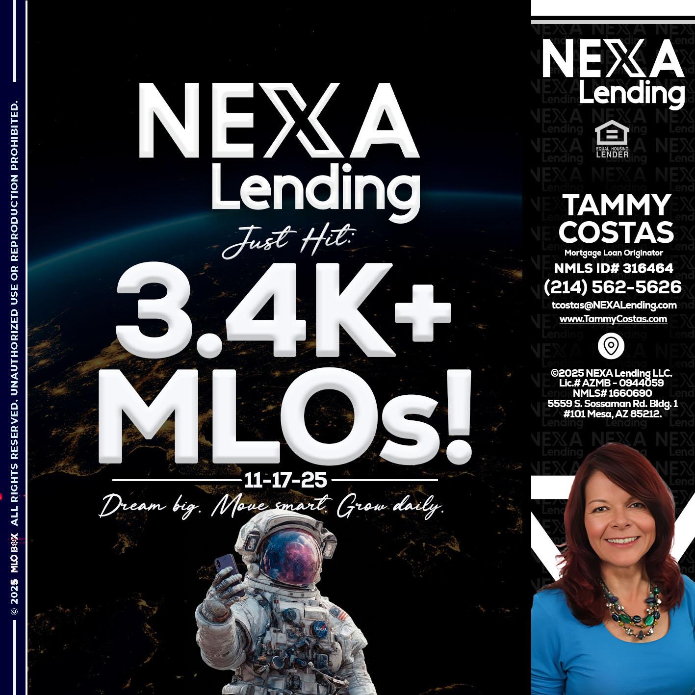 3.4K MLOs - Tammy Costas -Mortgage Loan Originator