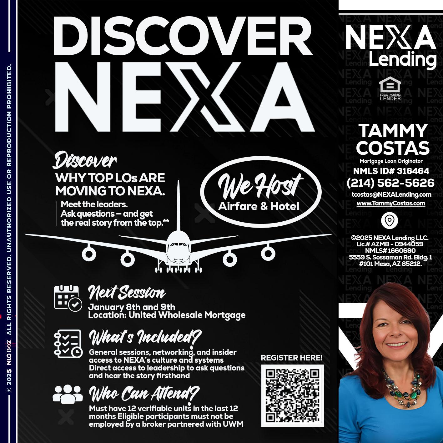 DISCOVER NEXA - Tammy Costas -Mortgage Loan Originator