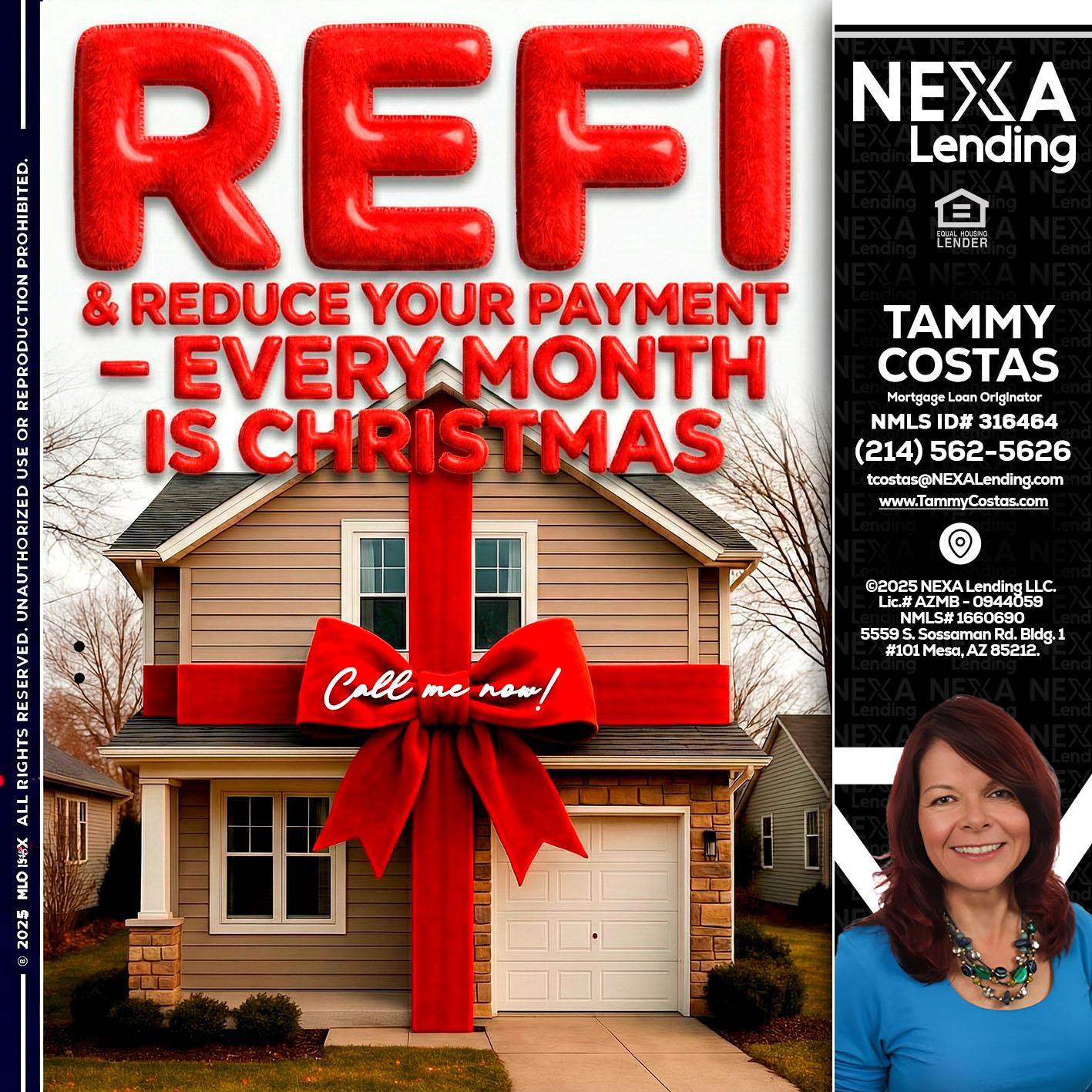 REFI - Tammy Costas -Mortgage Loan Originator