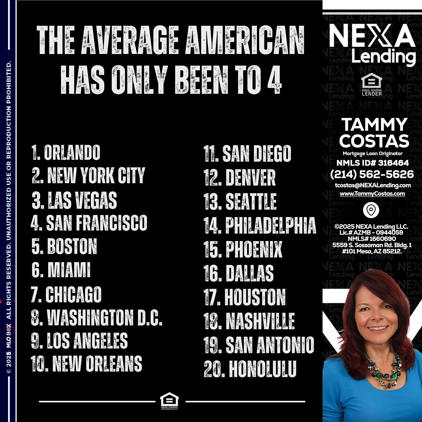 THE AVERAGE AMERICAN - Tammy Costas -Mortgage Loan Originator