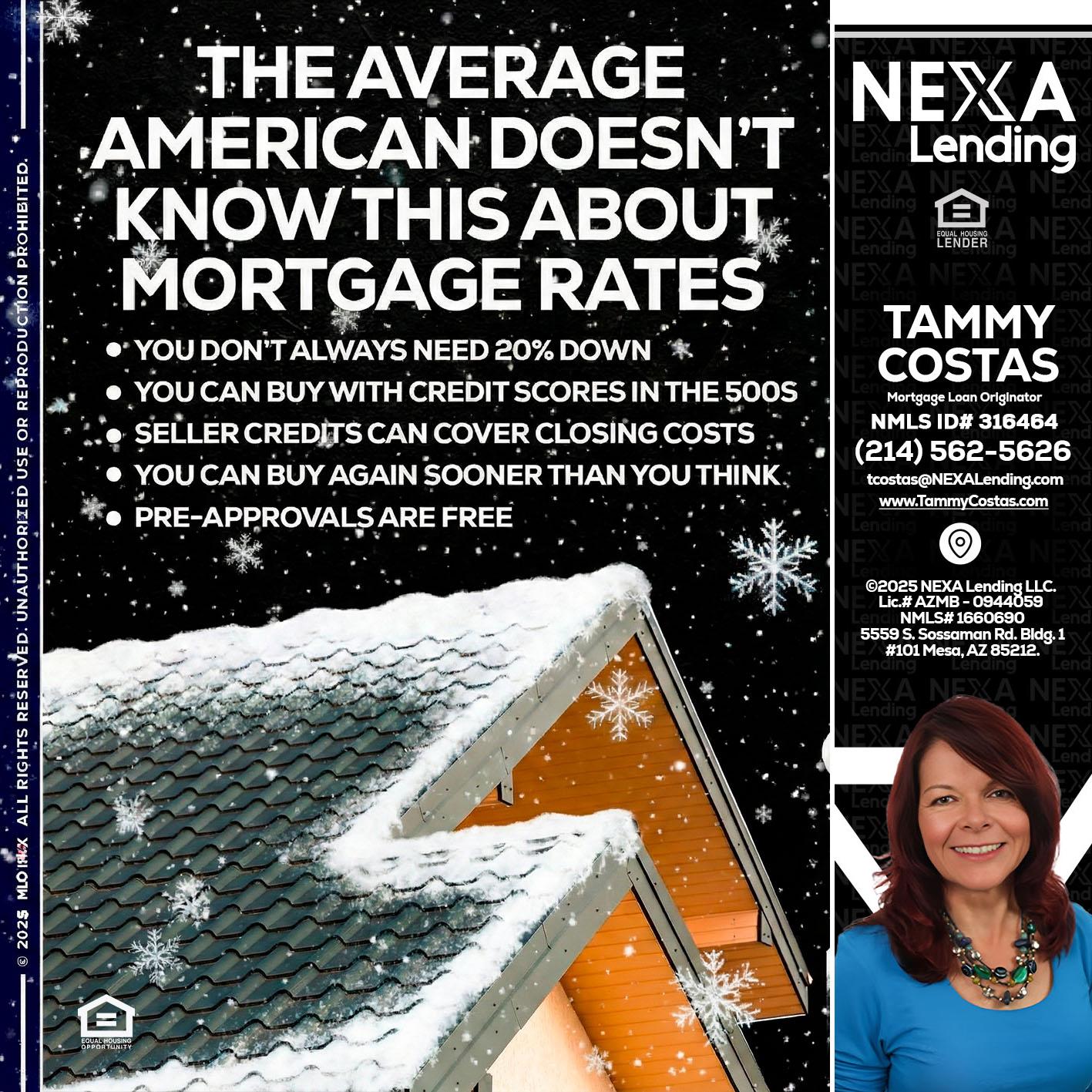 THE AVERAGE - Tammy Costas -Mortgage Loan Originator