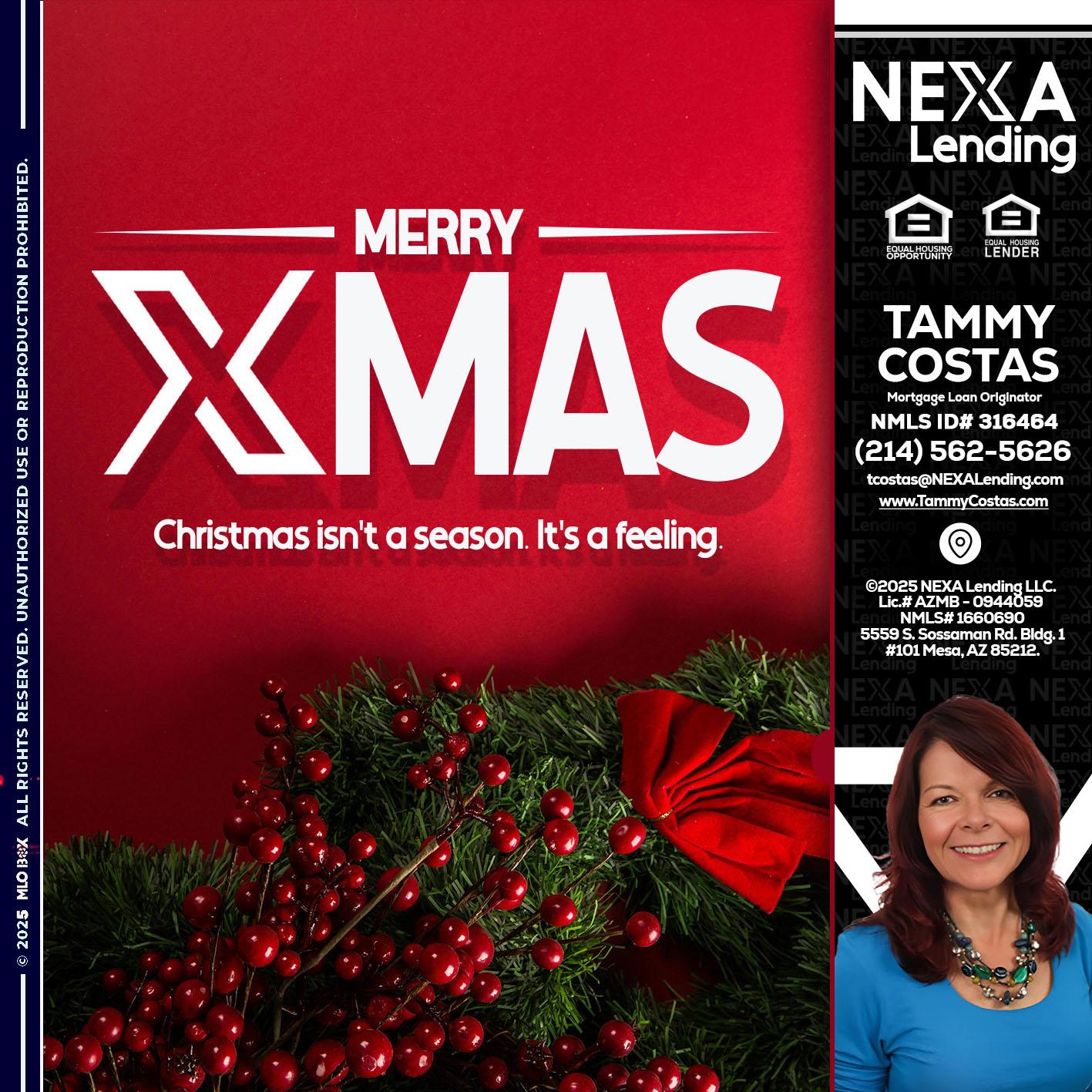 merry xmas - Tammy Costas -Mortgage Loan Originator