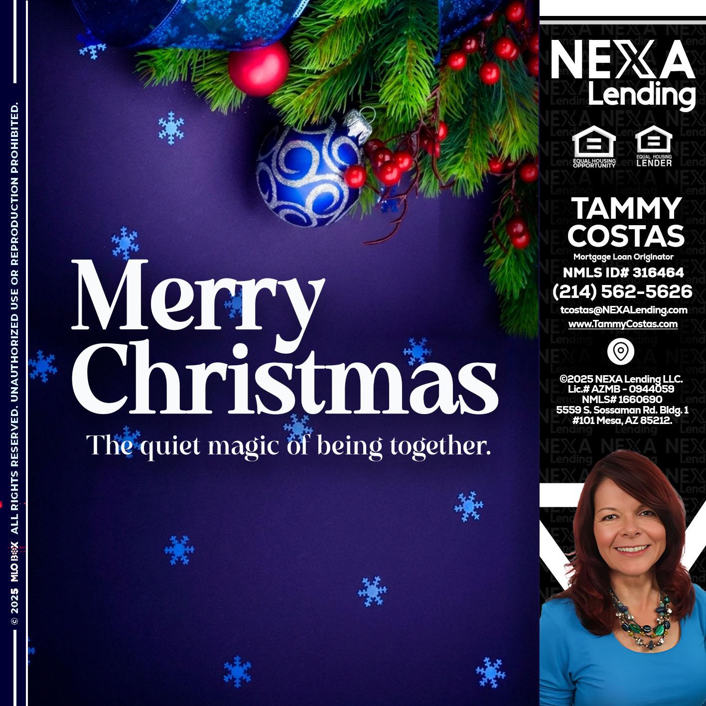 merry christmas - Tammy Costas -Mortgage Loan Originator
