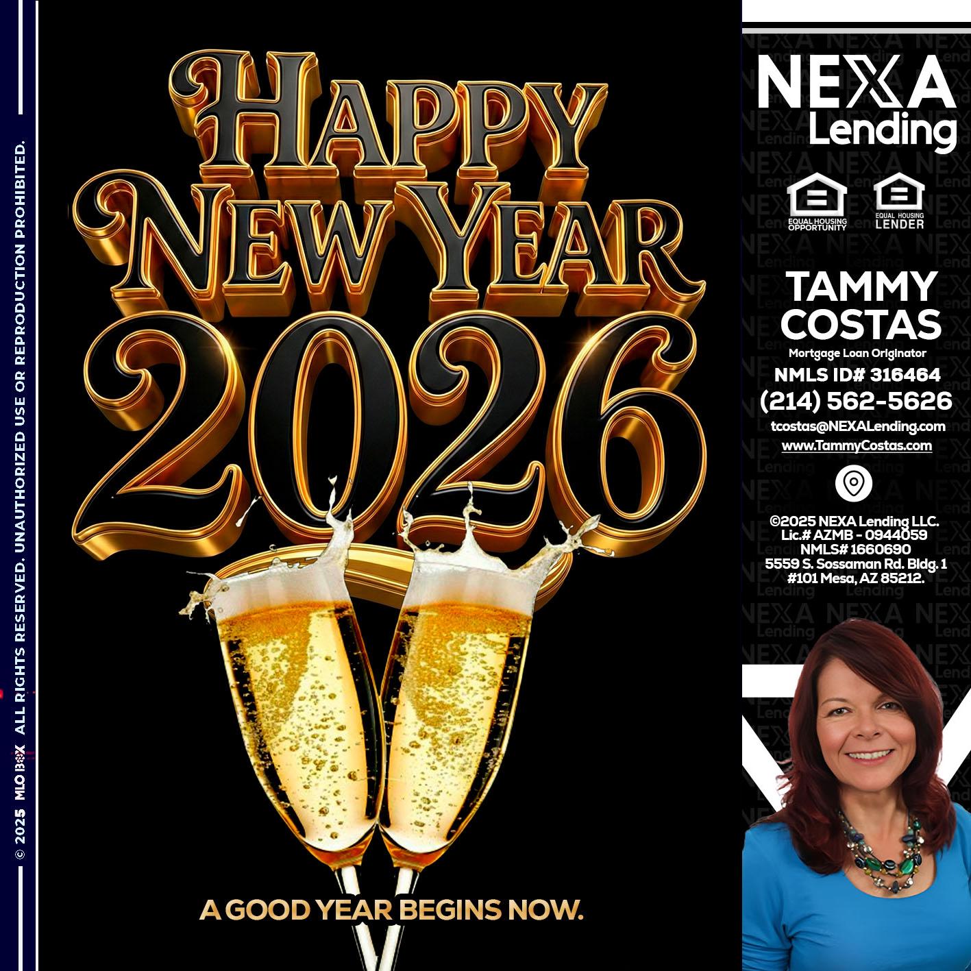 happy new year 2026 - Tammy Costas -Mortgage Loan Originator