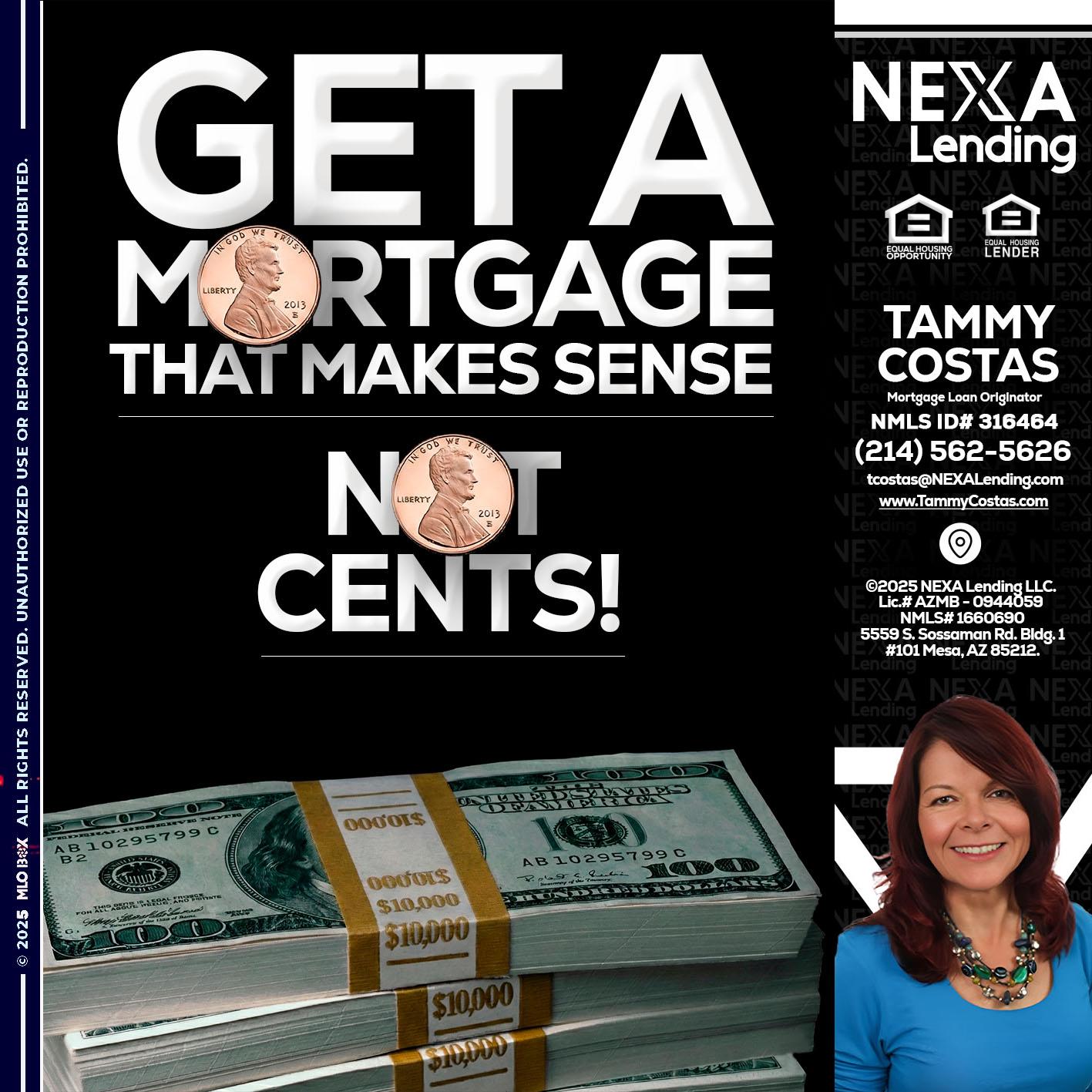 get a mortgage - Tammy Costas -Mortgage Loan Originator