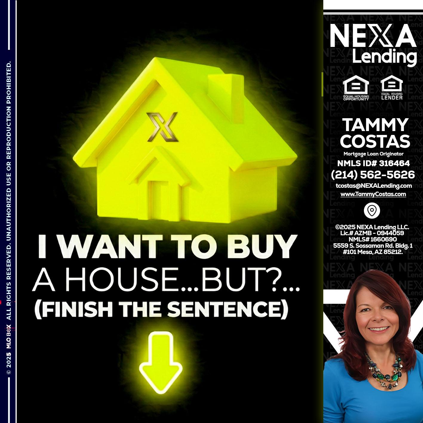 i want to buy - Tammy Costas -Mortgage Loan Originator