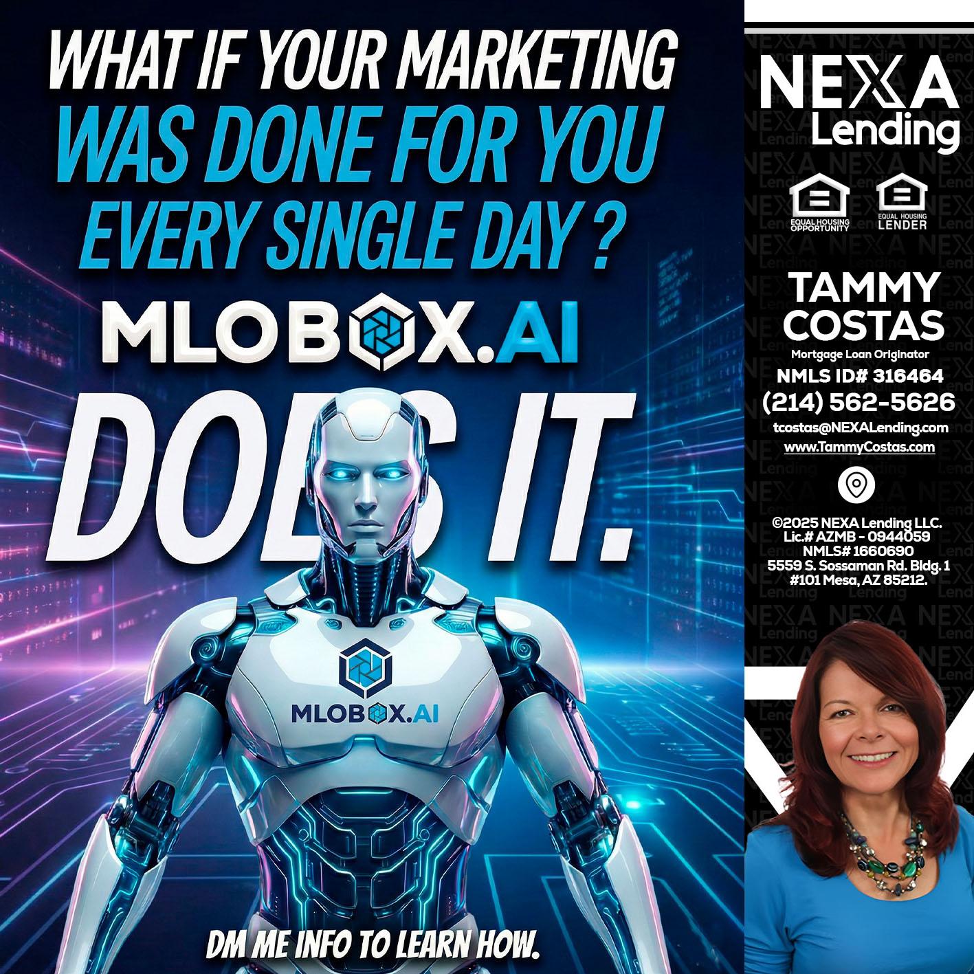 DOES IT - Tammy Costas -Mortgage Loan Originator