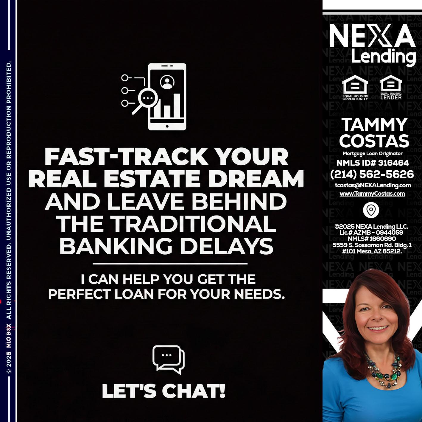 FAST TRACK - Tammy Costas -Mortgage Loan Originator