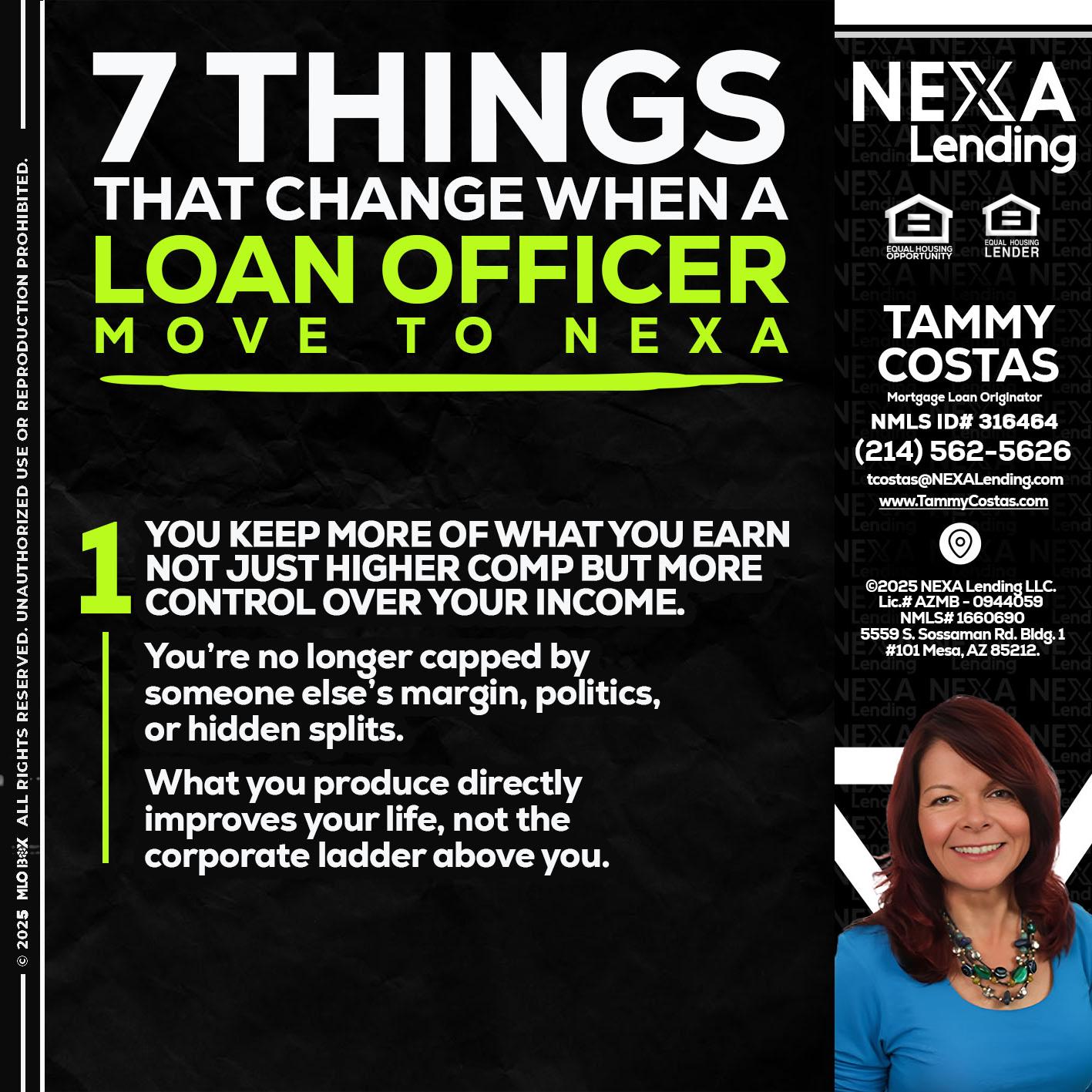 7 THINGS (1) - Tammy Costas -Mortgage Loan Originator