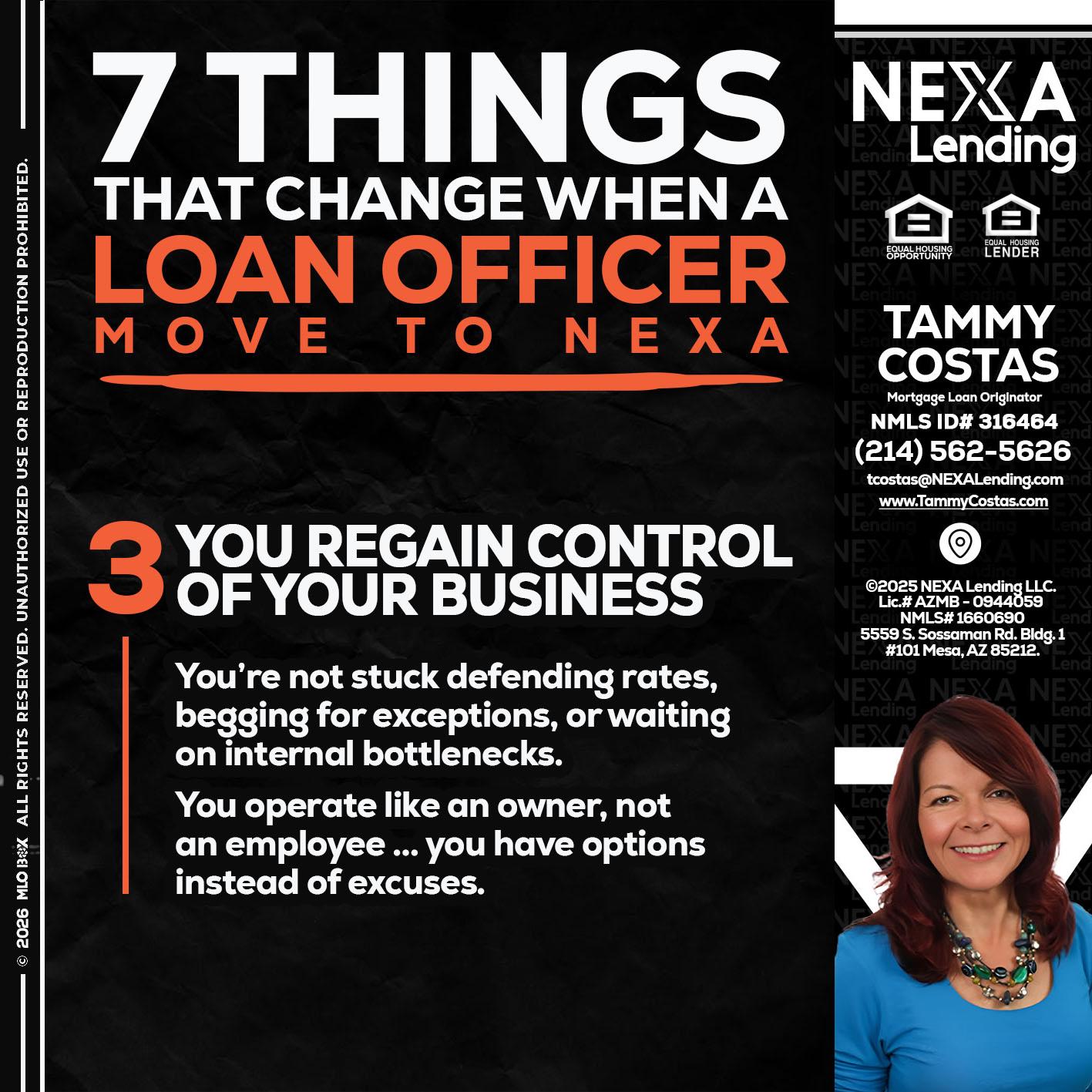 7 things (3) - Tammy Costas -Mortgage Loan Originator