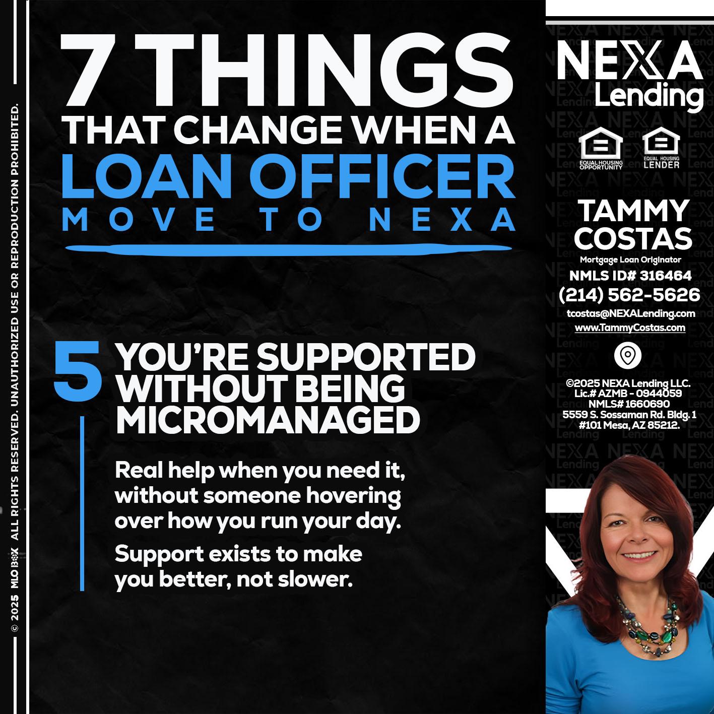 7 THINGS (5) - Tammy Costas -Mortgage Loan Originator