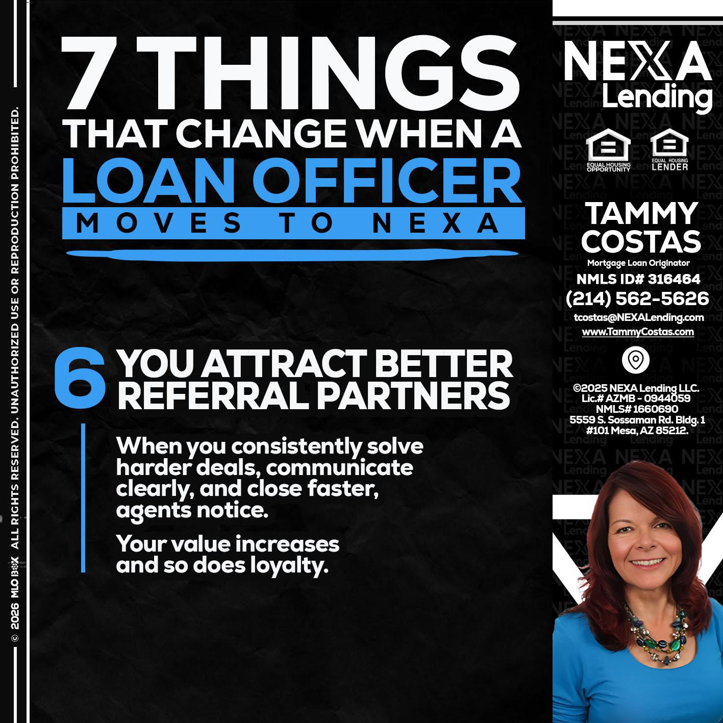 7 THINGS (6) - Tammy Costas -Mortgage Loan Originator