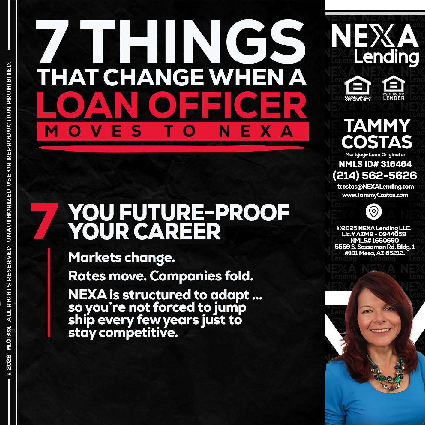 7 THINGS (7) - Tammy Costas -Mortgage Loan Originator