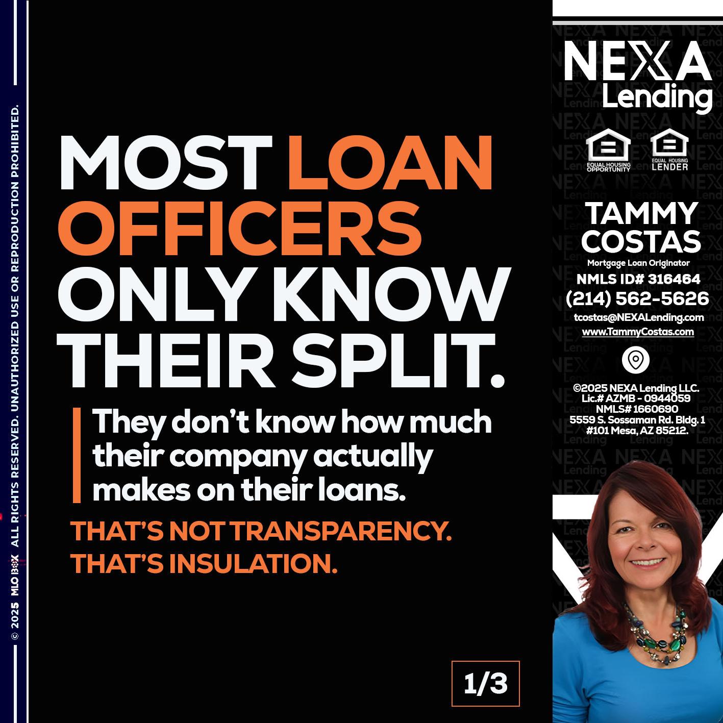 1 OF 3 - Tammy Costas -Mortgage Loan Originator