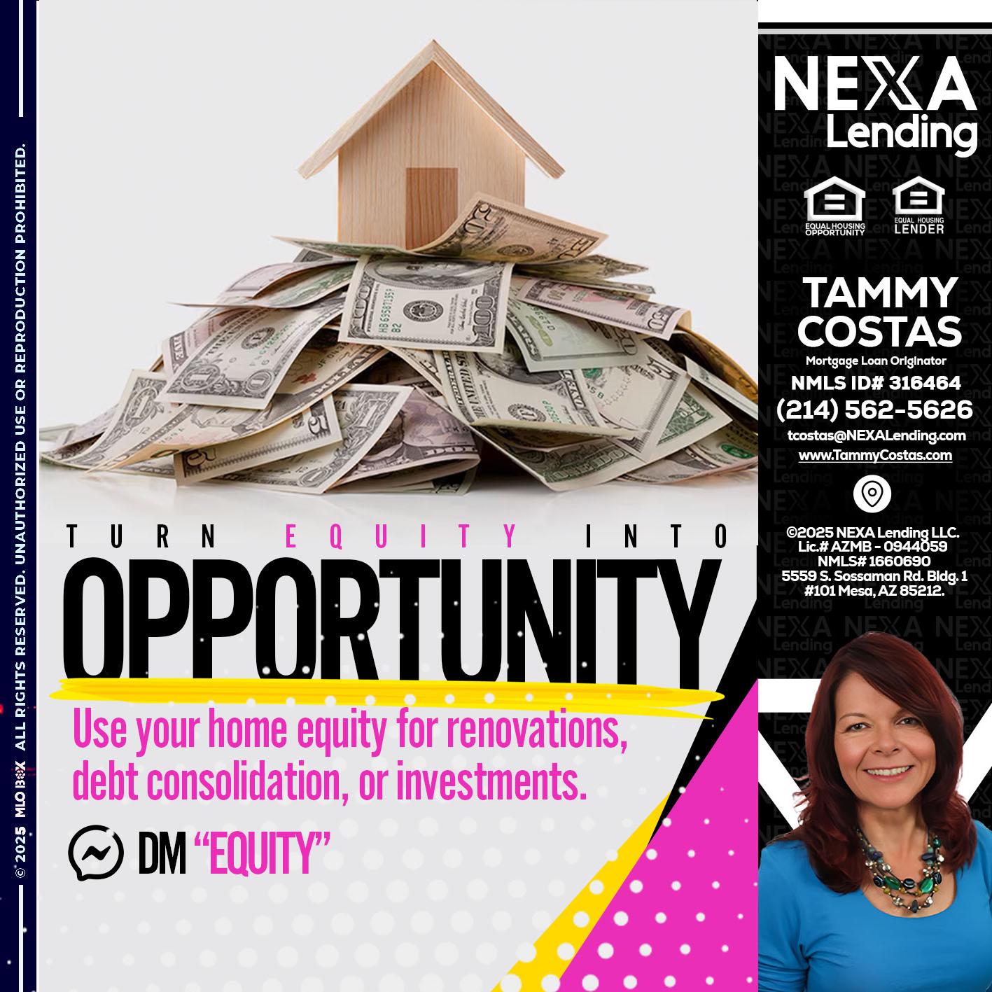 opportunity - Tammy Costas -Mortgage Loan Originator