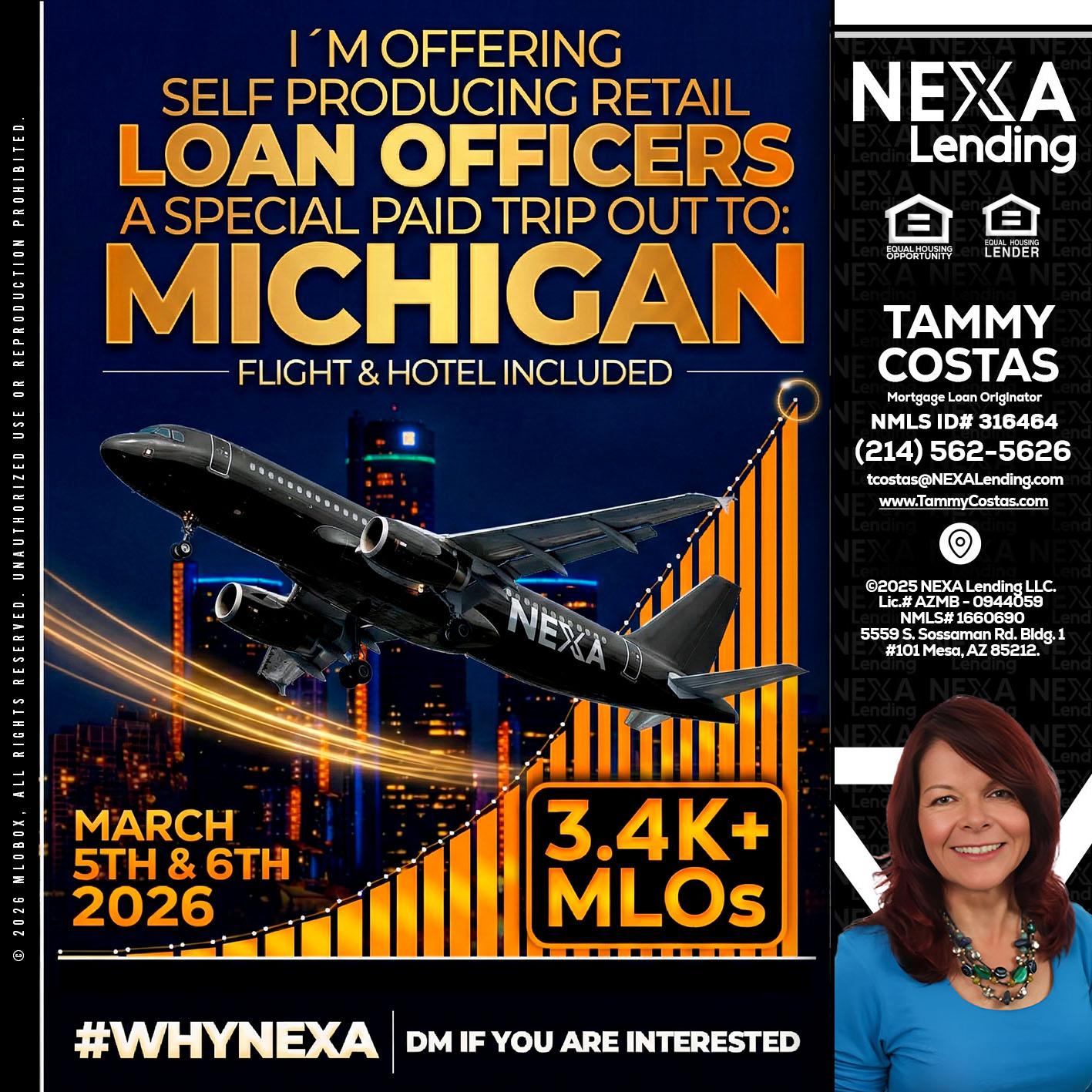 MICHIGAN - Tammy Costas -Mortgage Loan Originator