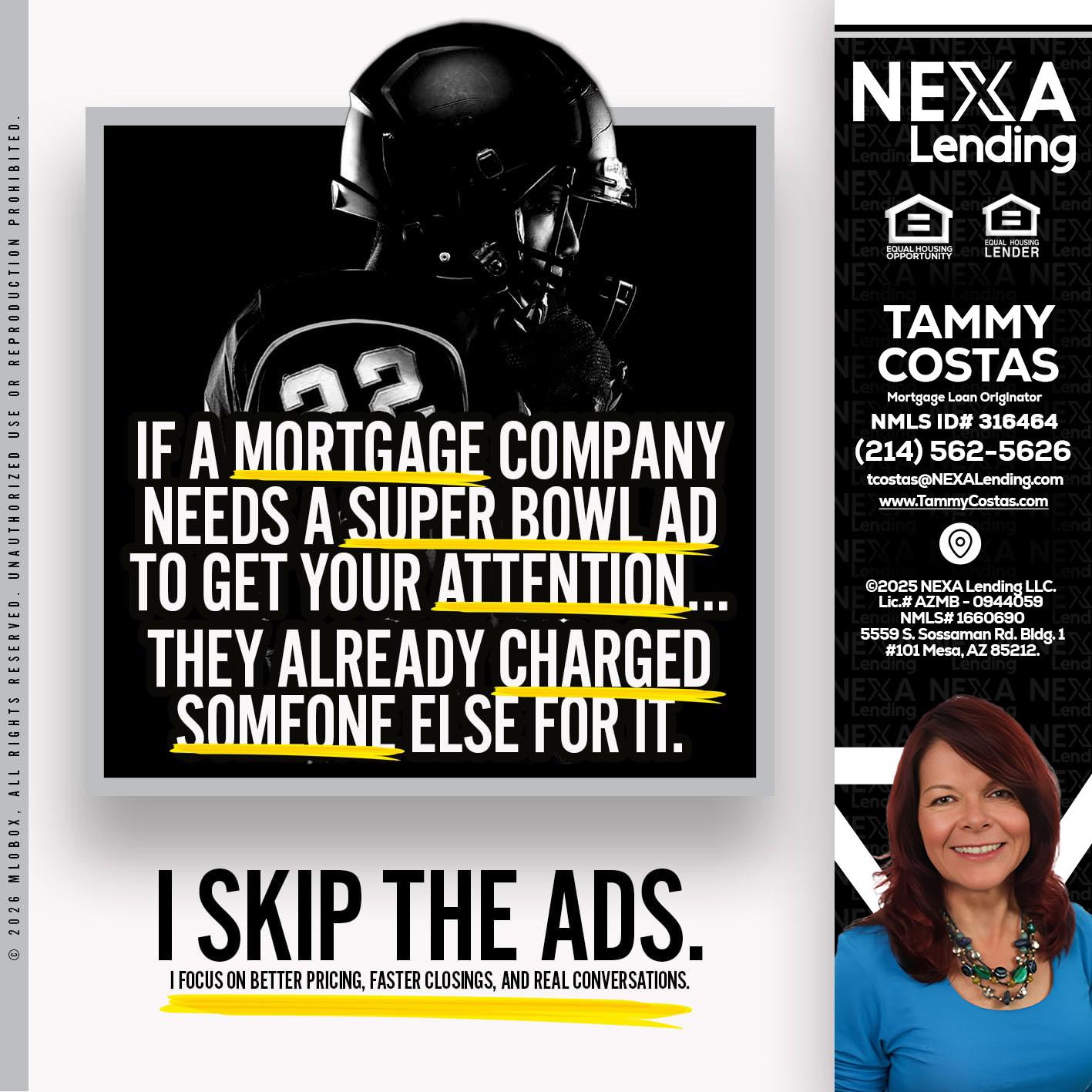 if a mortgage ad - Tammy Costas -Mortgage Loan Originator
