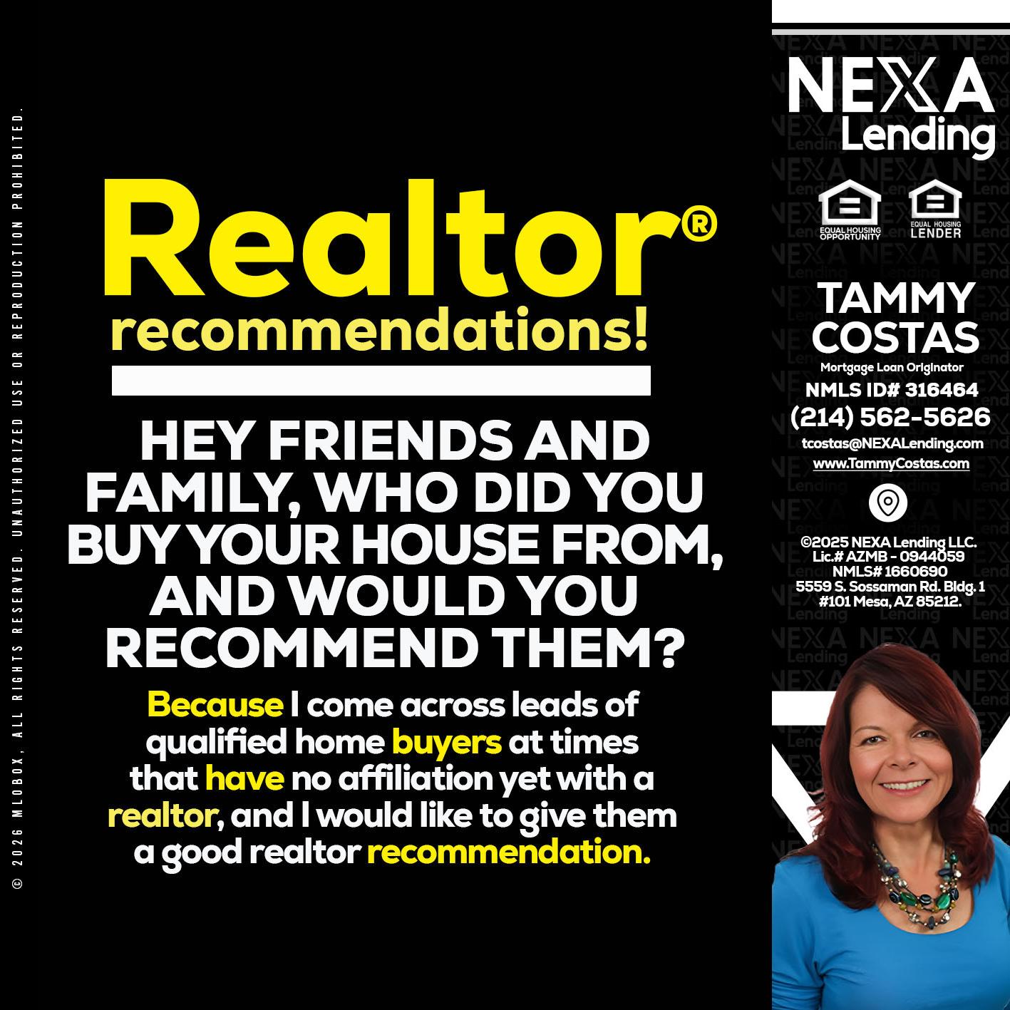 REALTOR - Tammy Costas -Mortgage Loan Originator