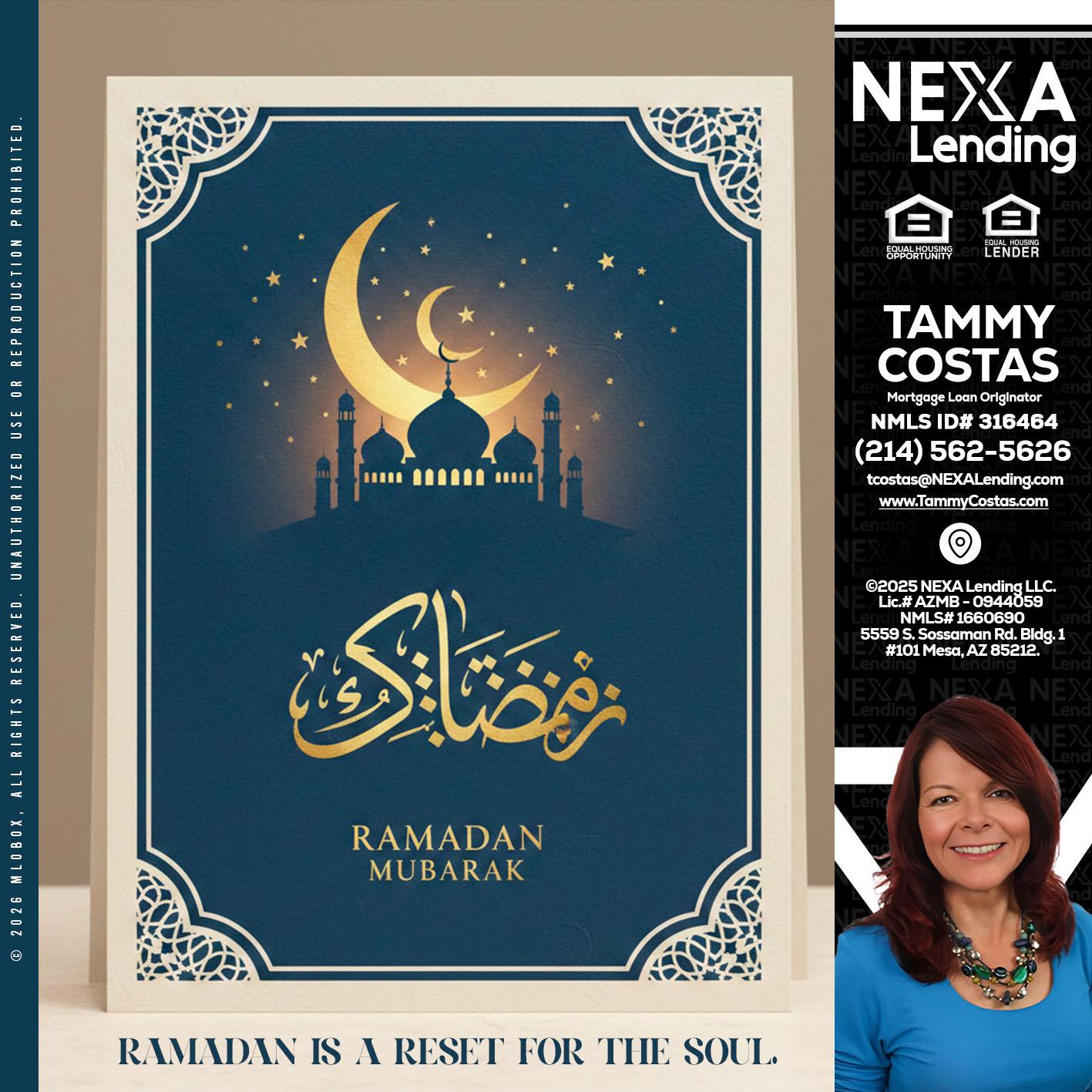 HAPPY RAMADAN - Tammy Costas -Mortgage Loan Originator