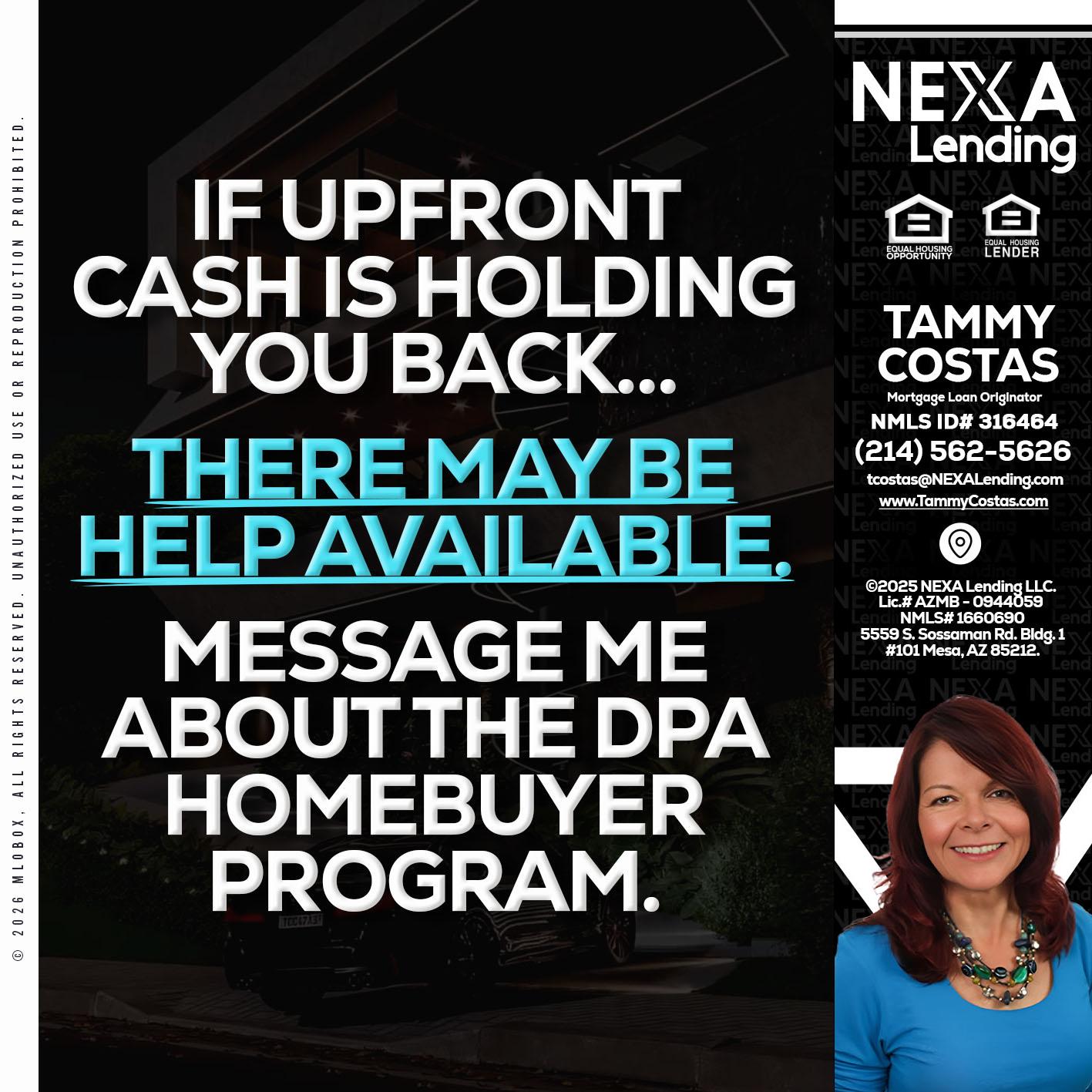 IF UPFRONT - Tammy Costas -Mortgage Loan Originator