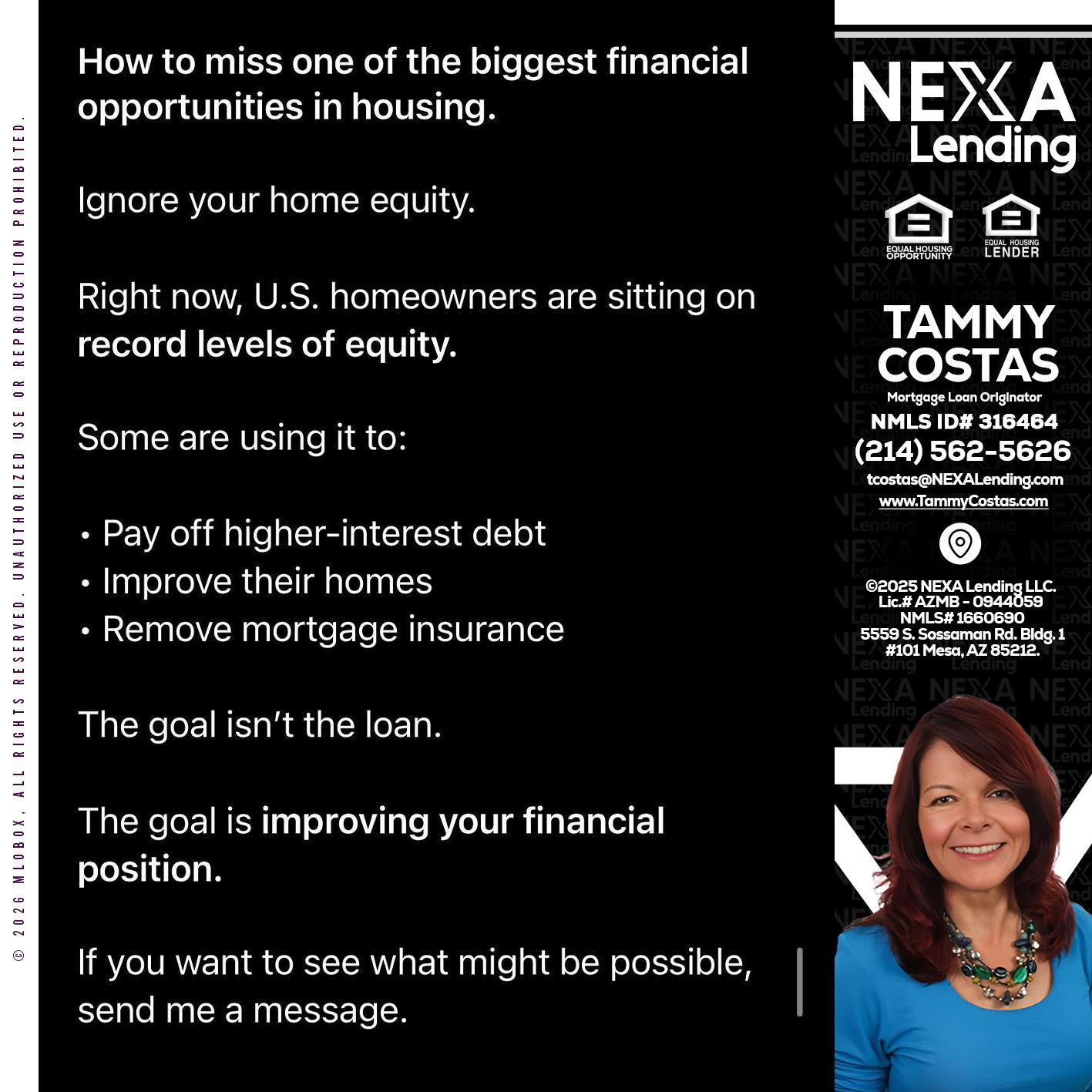 how to miss - Tammy Costas -Mortgage Loan Originator