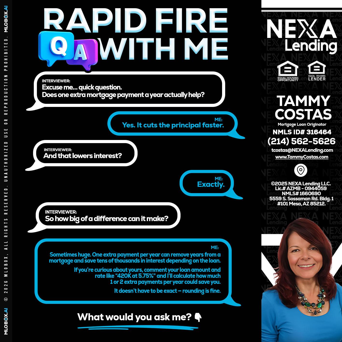 RAPID Q&A - Tammy Costas -Mortgage Loan Originator