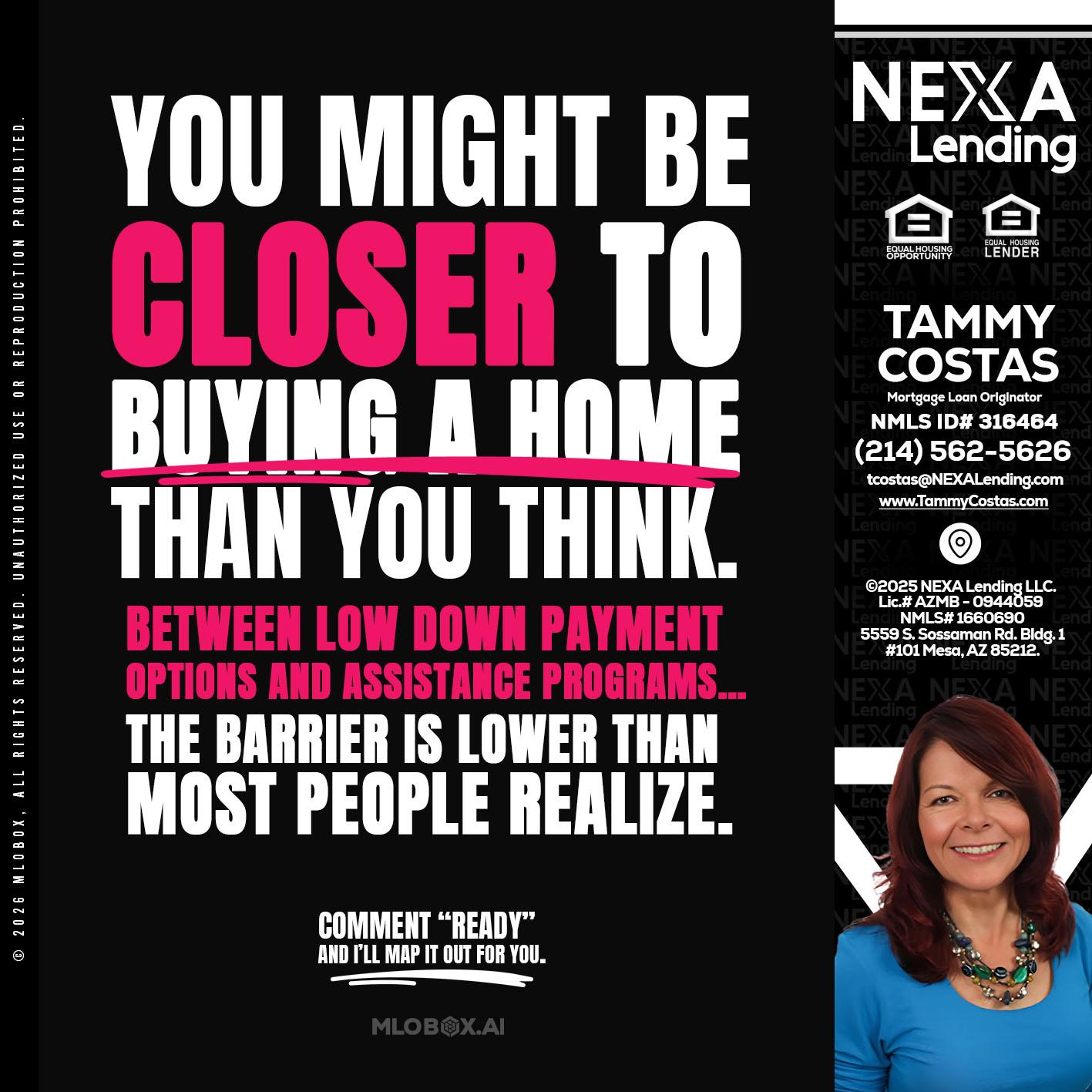 YOU MIGHT BE - Tammy Costas -Mortgage Loan Originator