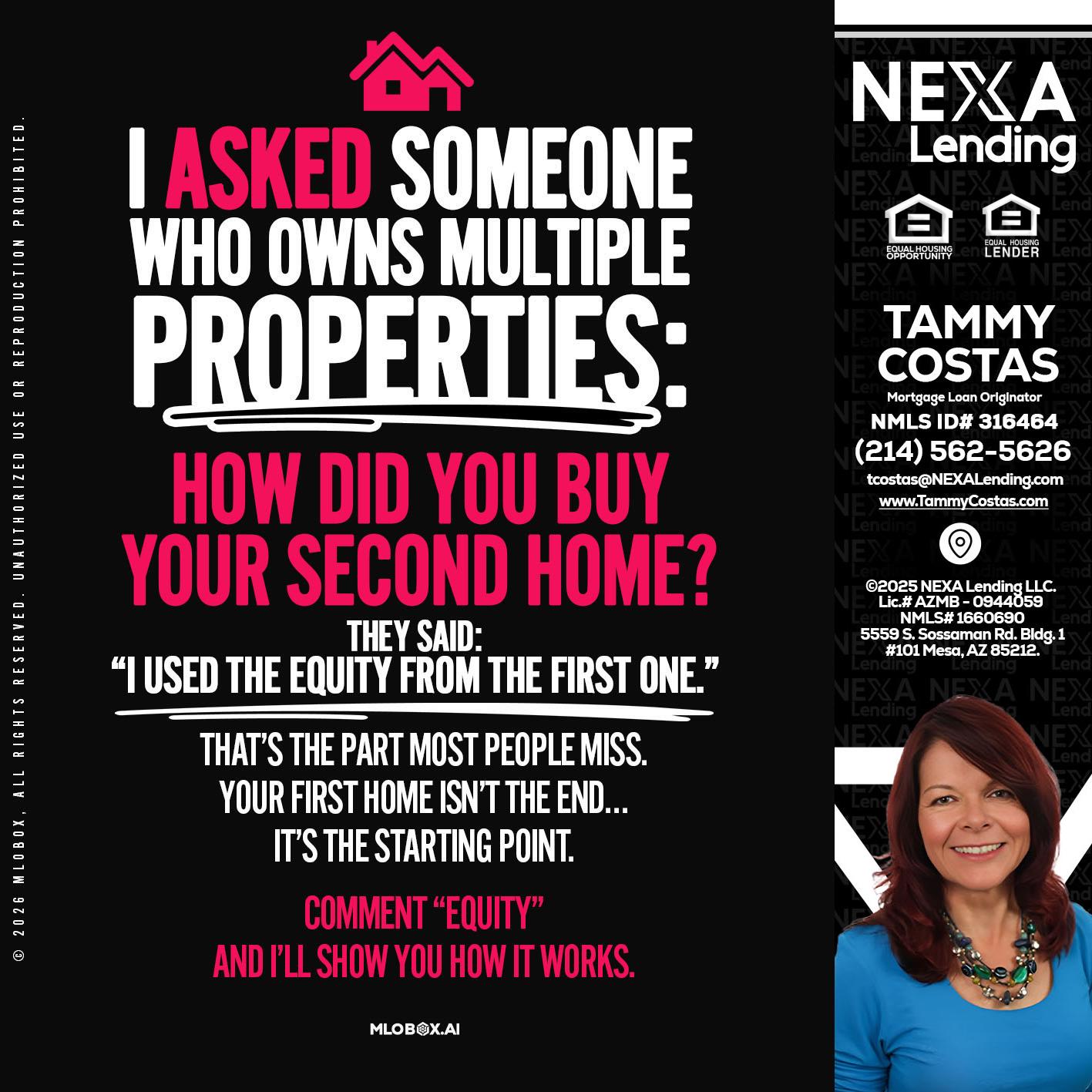 I ASKED SOMEONE - Tammy Costas -Mortgage Loan Originator