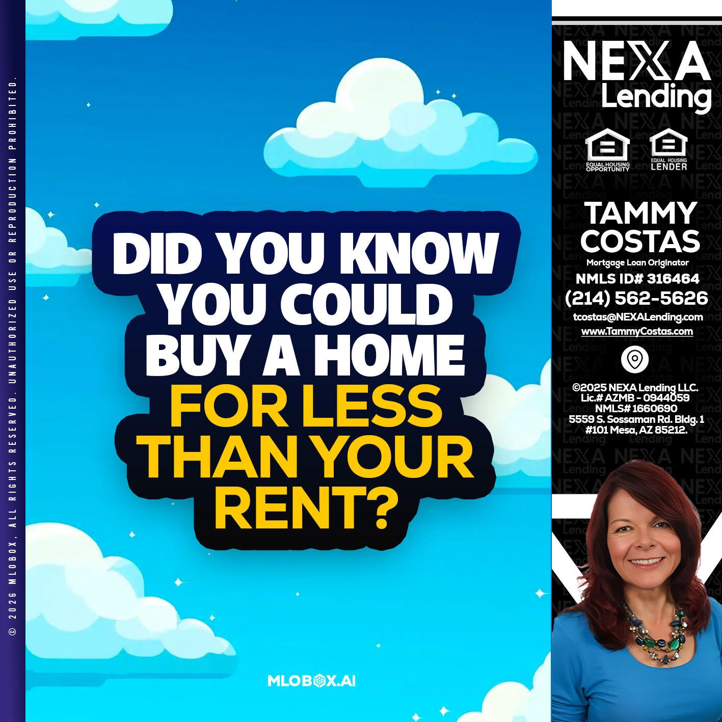 DID YOU KNOW - Tammy Costas -Mortgage Loan Originator