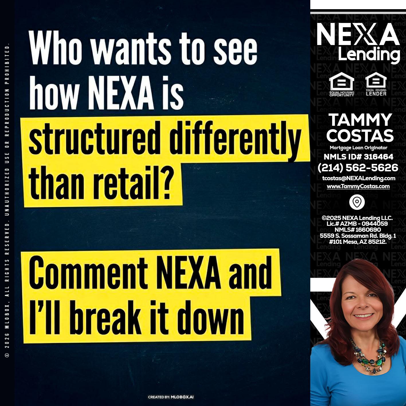 who want to see - Tammy Costas -Mortgage Loan Originator