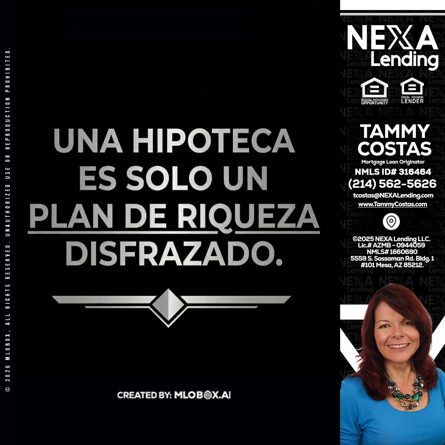 UNA HIPOTECA - Tammy Costas -Mortgage Loan Originator