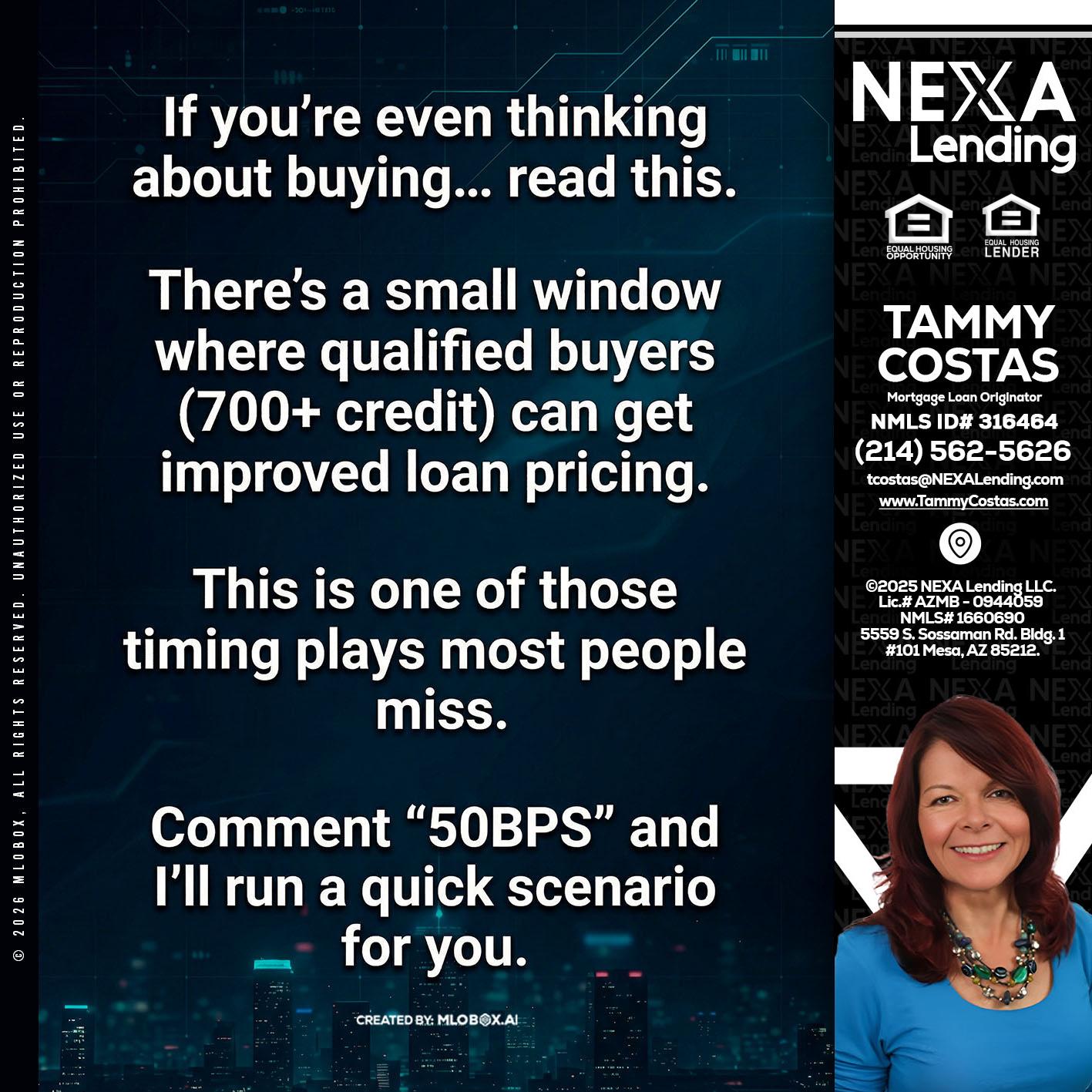 IF YOU EVER - Tammy Costas -Mortgage Loan Originator