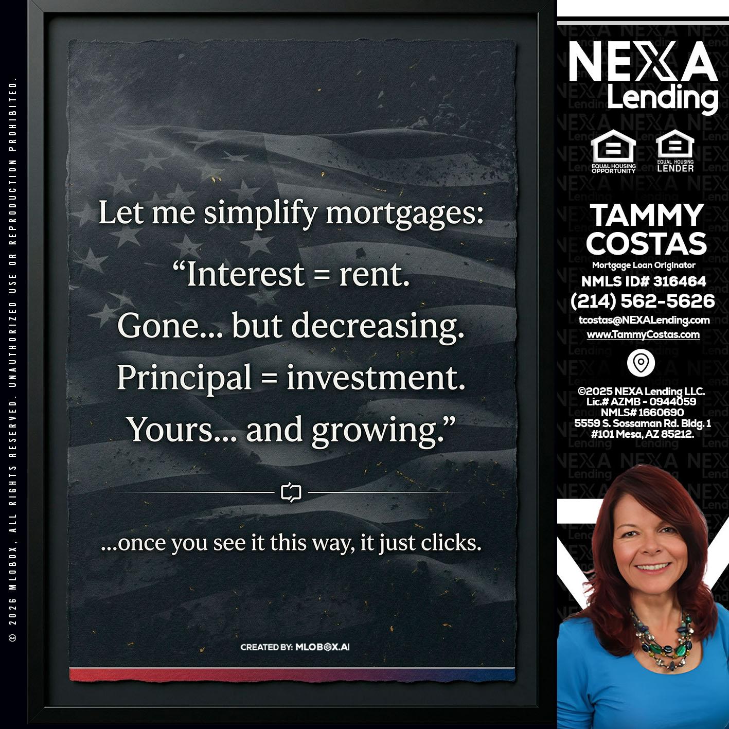 LET ME SIMPLIFY - Tammy Costas -Mortgage Loan Originator